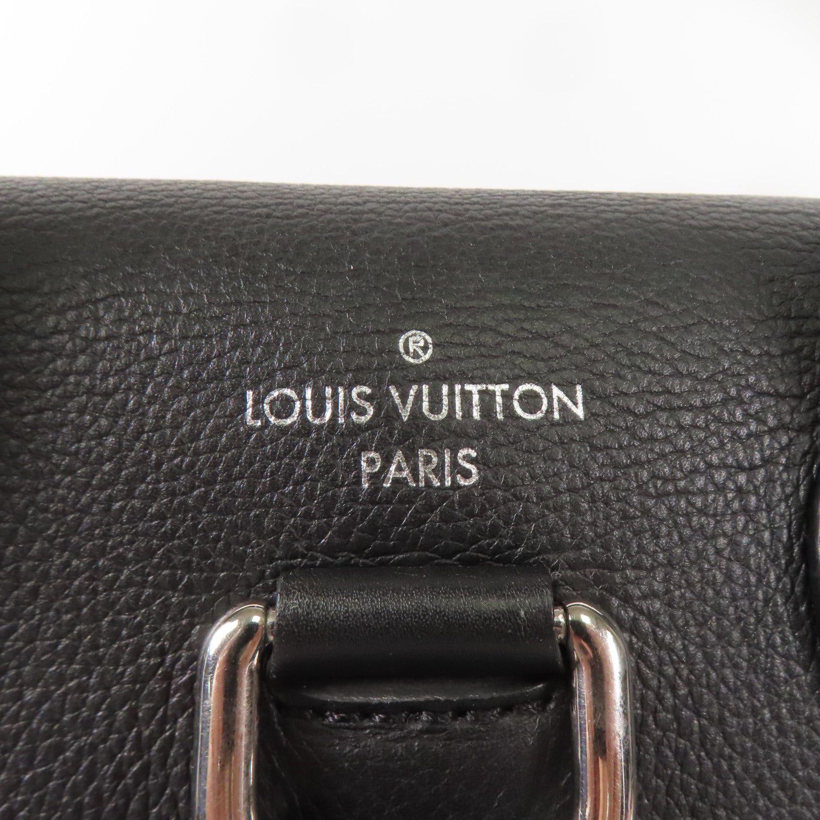 LOUIS VUITTON LV SHW Lock Me Backpack M41815 Calfskin Leather Black Noir