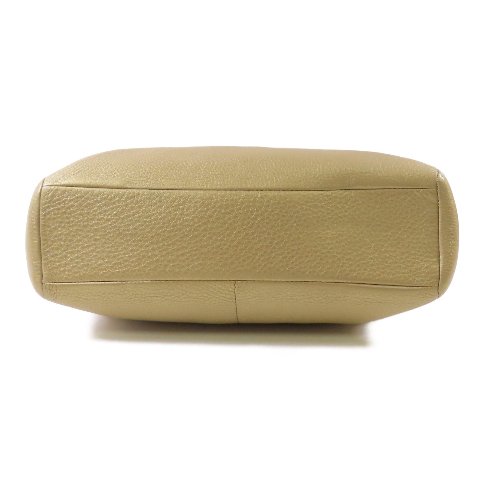 COACH 牛皮皮革Shoulder Bag金扣手挽袋金色