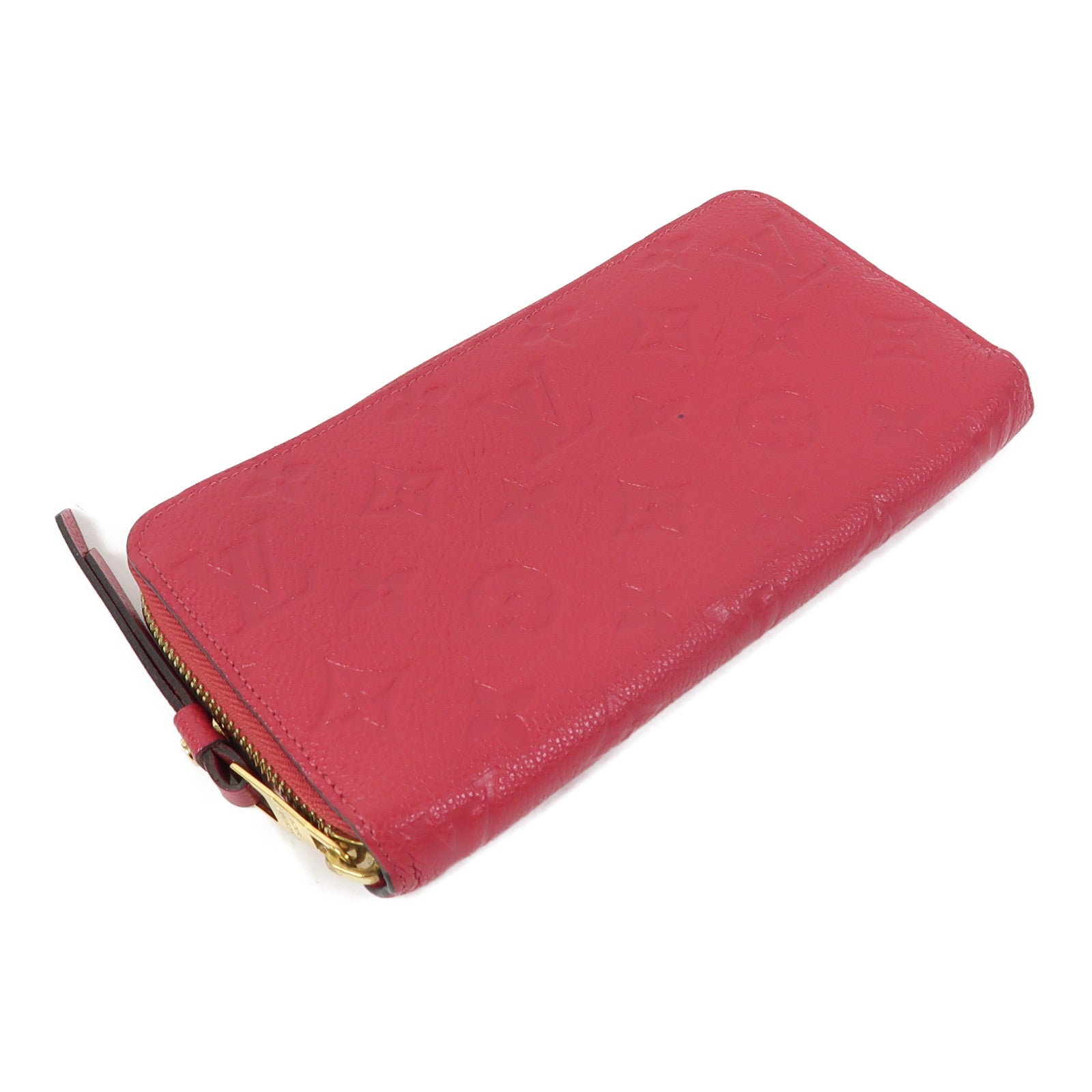 LOUIS VUITTON Monogram Empreinte Long Wallet金扣長錢包粉紅色