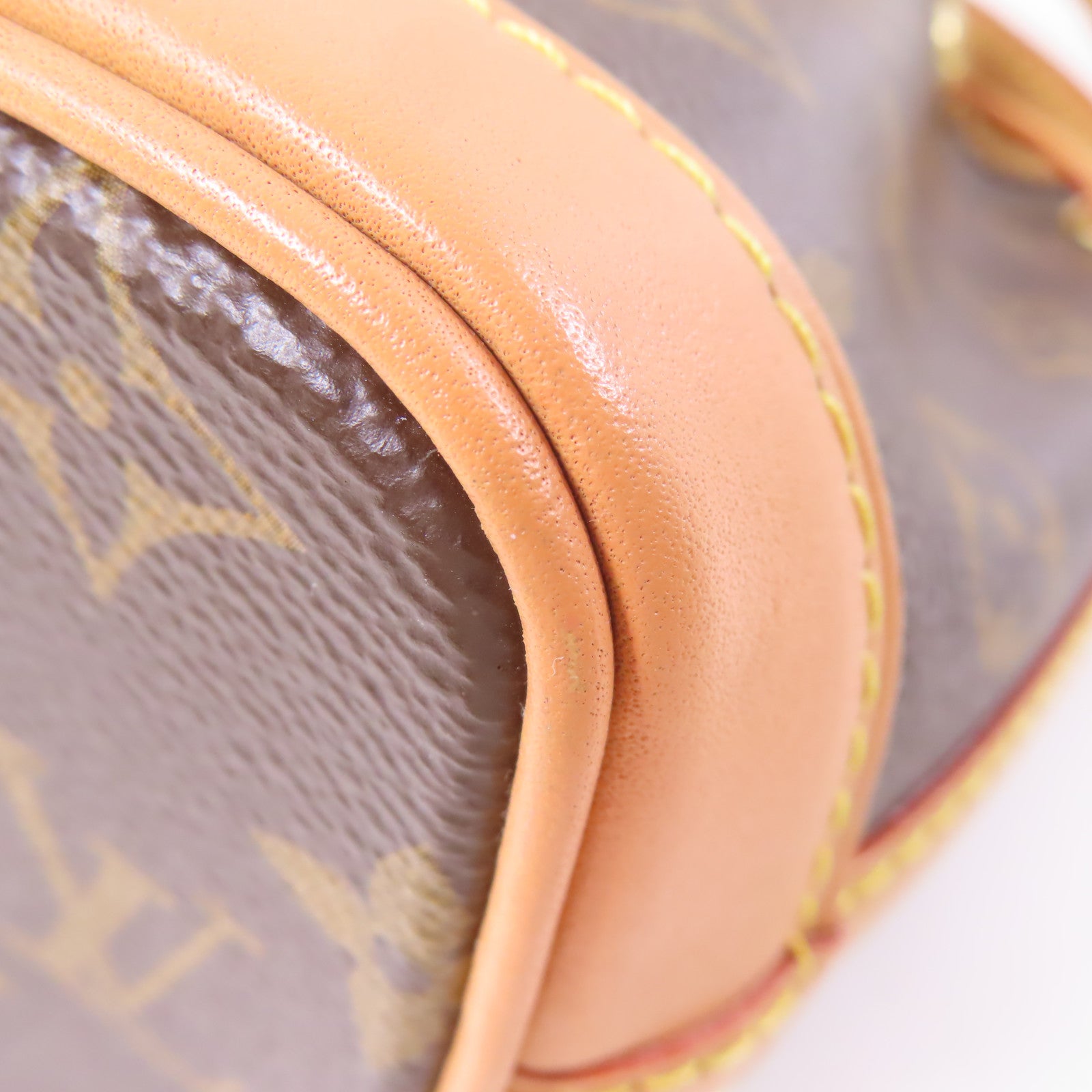 LOUIS VUITTON Monogram Nano Noe金扣手挽肩背兩用袋棕色
