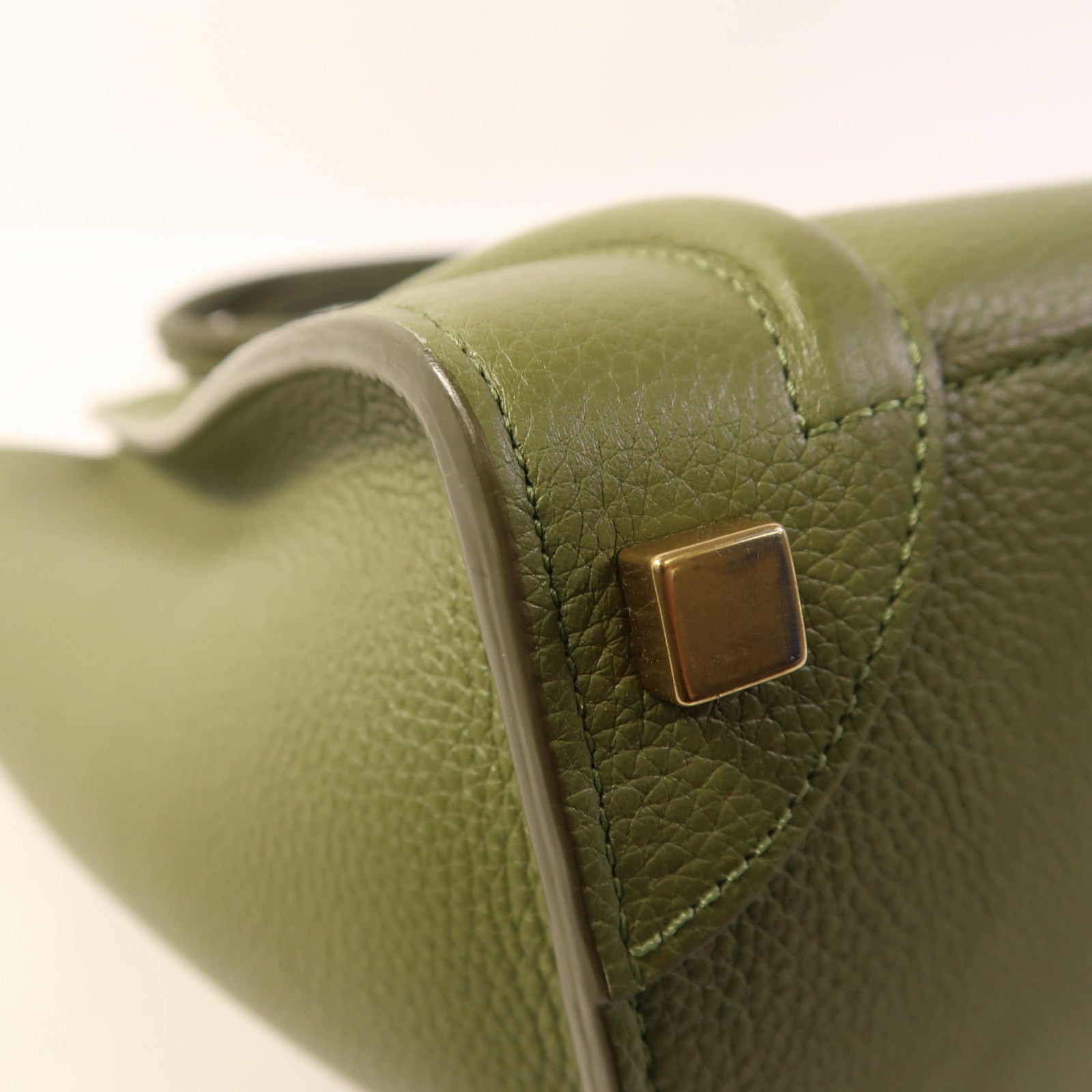 CELINE 【激減優惠】牛皮皮革Mini Laggage金扣手挽袋