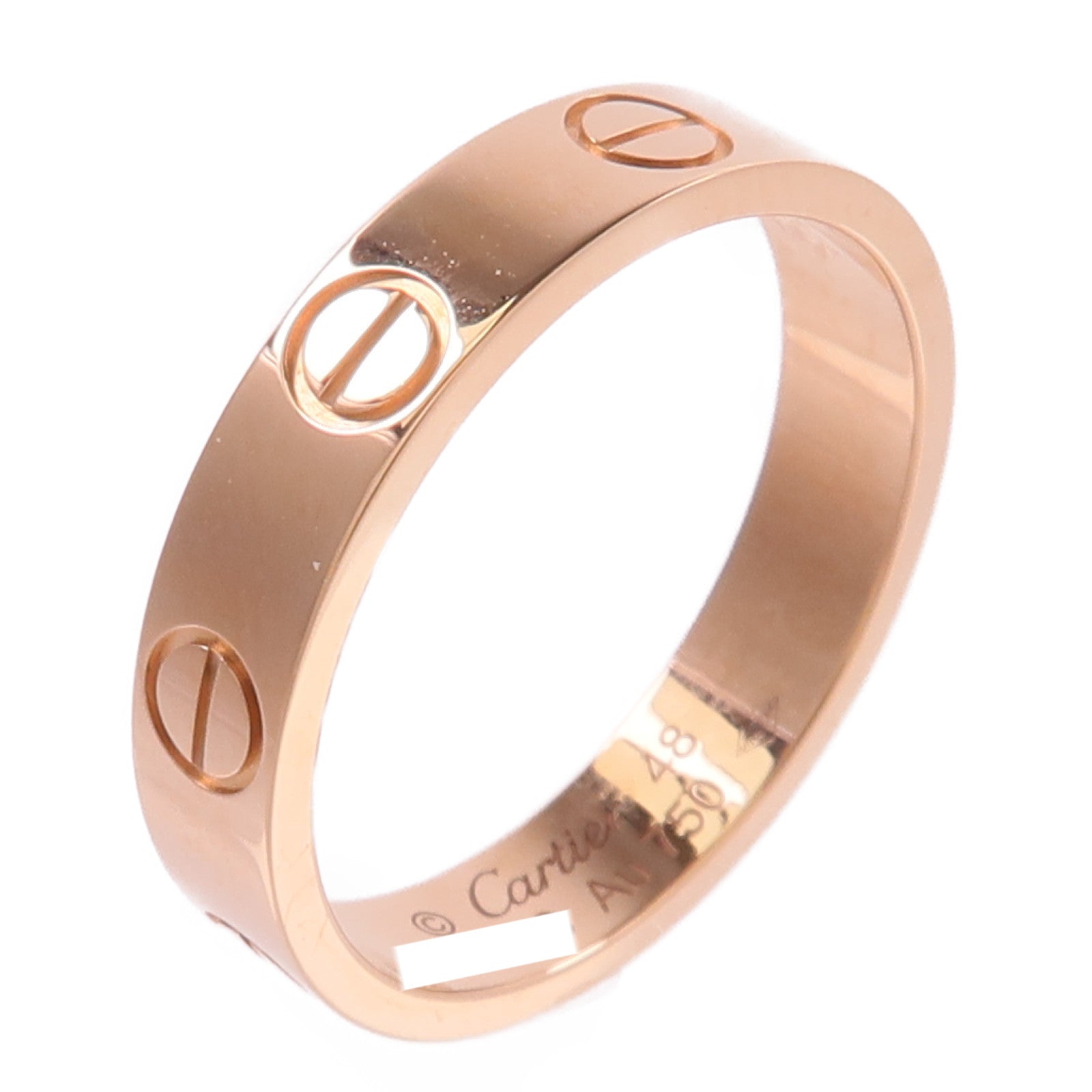 CARTIER 18K玫瑰金Mini Love Ring戒指
