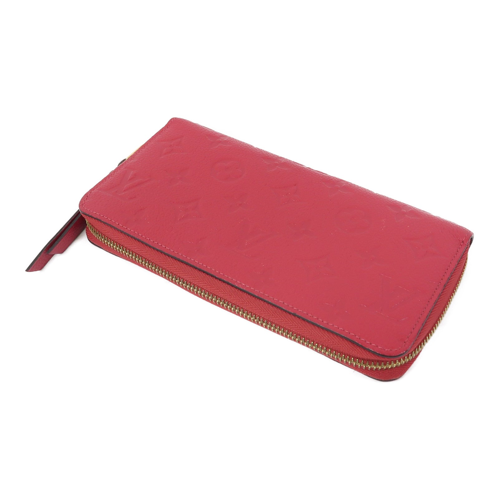 LOUIS VUITTON Monogram Empreinte Long Wallet金扣長錢包粉紅色