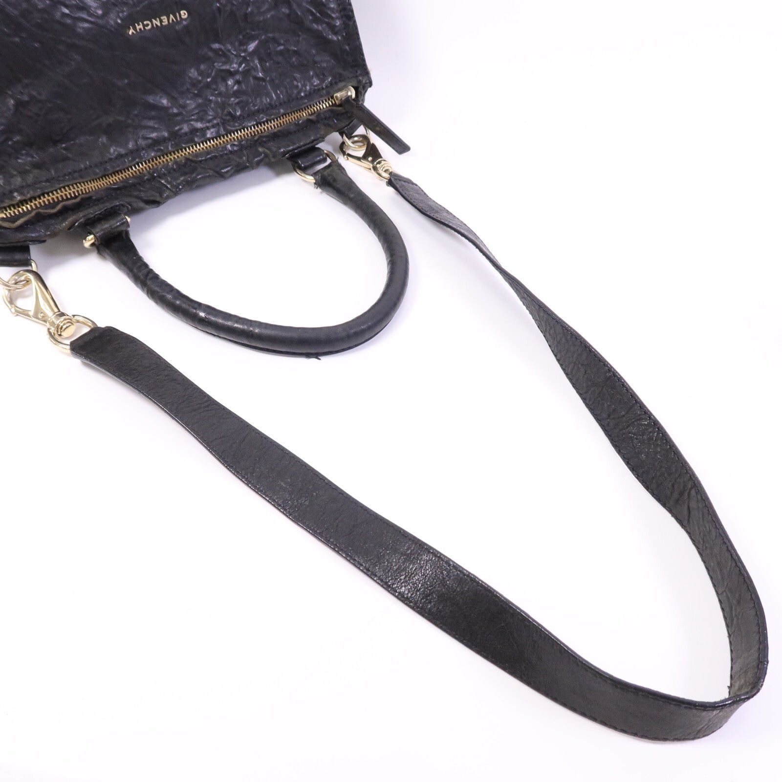 GIVENCHY 牛皮皮革Pandora金扣手挽肩背兩用袋