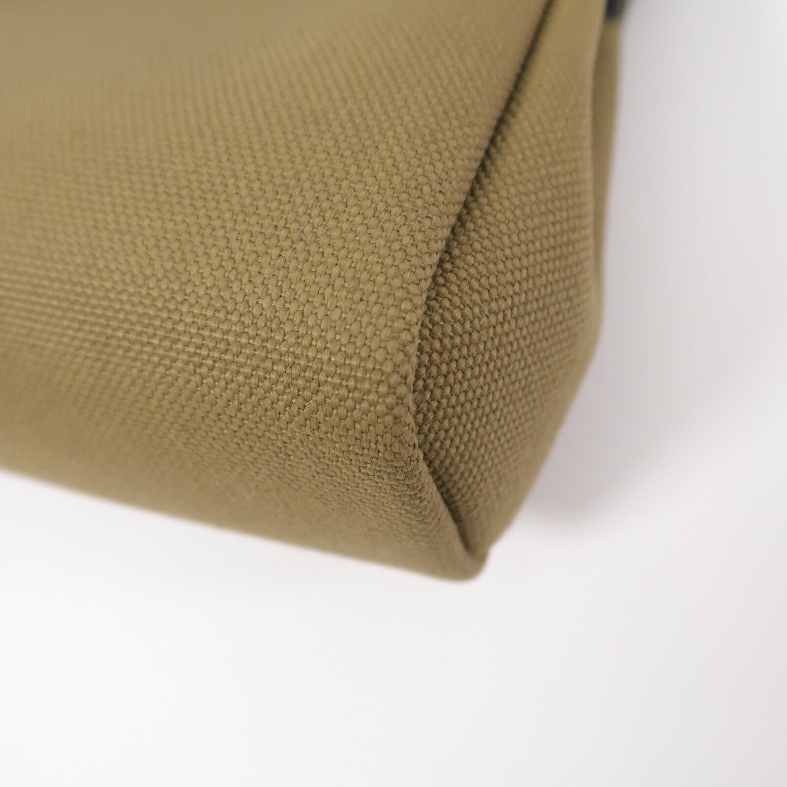 HERMES 帆布Mini Herbag肩背袋Vert Olive/Kaki