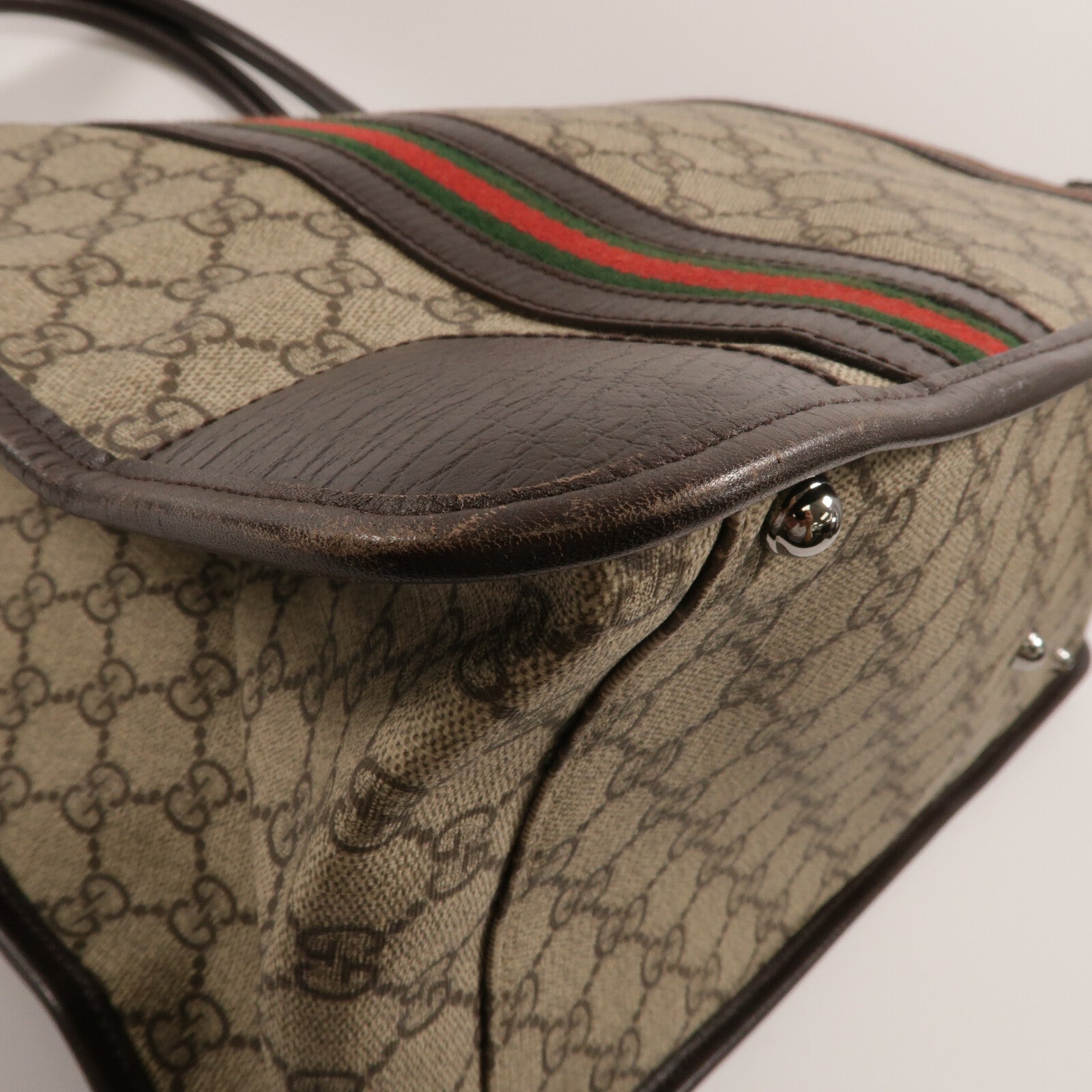 GUCCI 塗層帆布Sherry Shoulder Tote Bag手挽袋