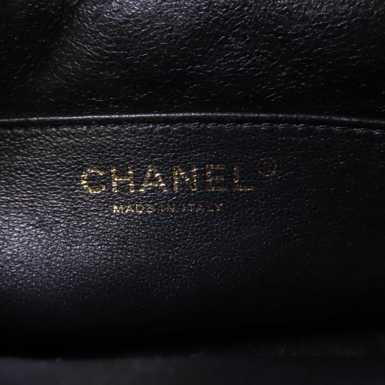 CHANEL 皮革Chain Shoulder金扣鏈帶肩背袋