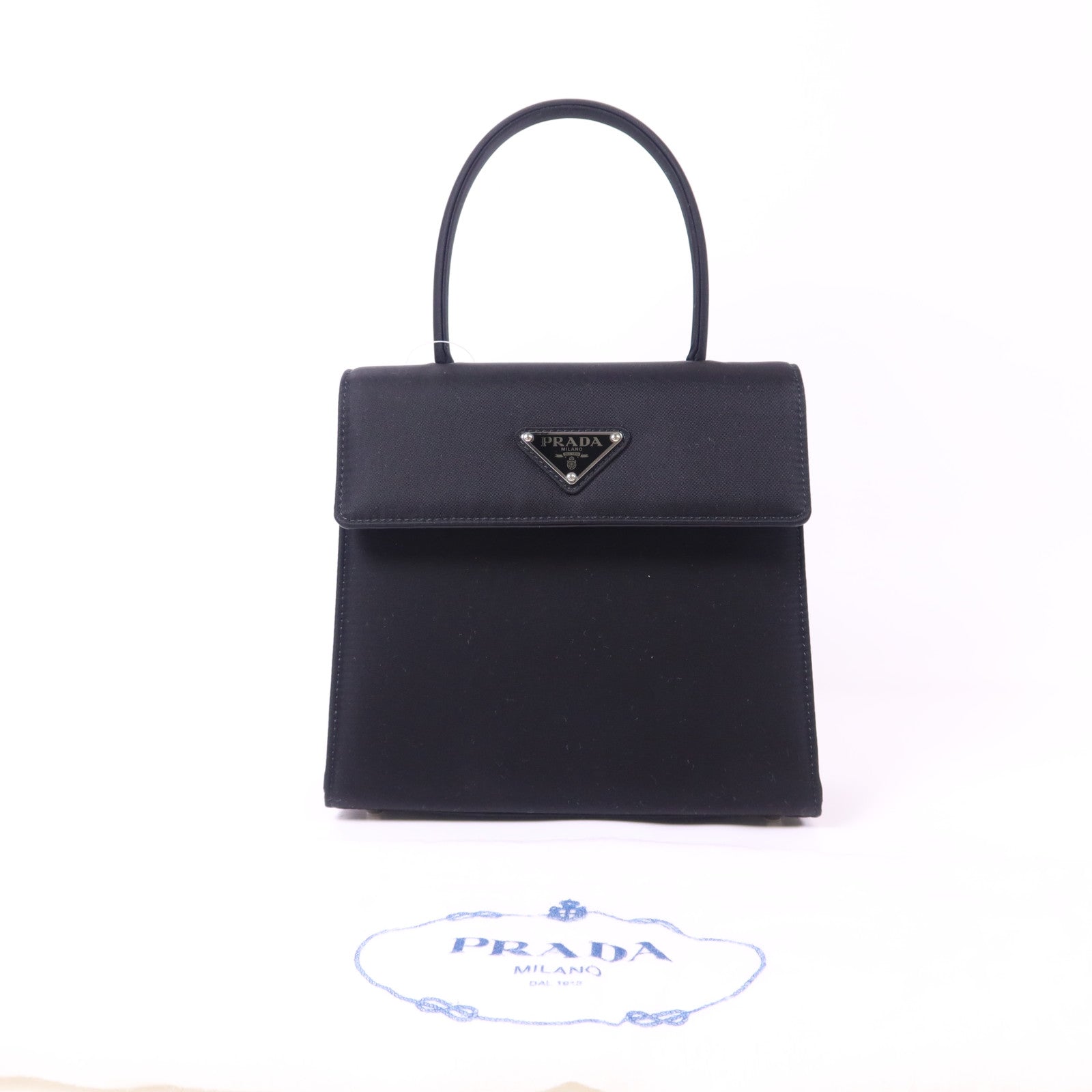 PRADA 尼龍Handbag銀扣手挽袋