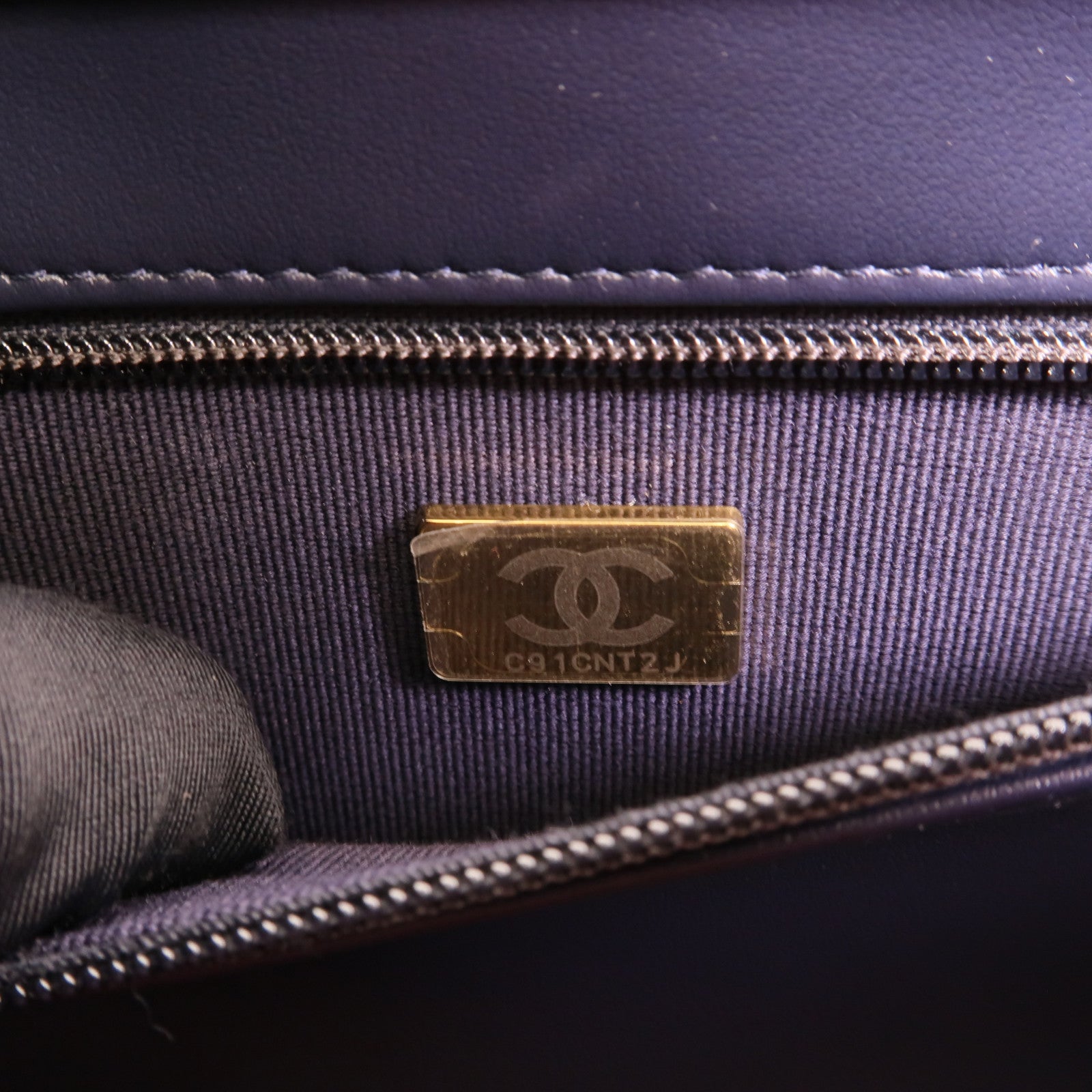 CHANEL 牛皮皮革Preppy CoCo肩背袋