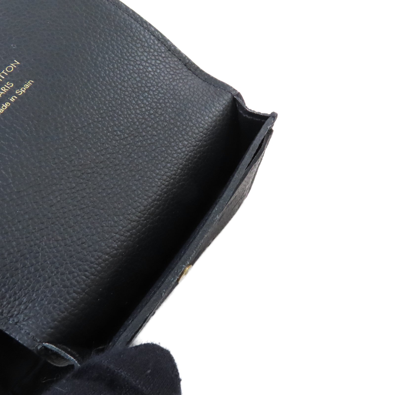 LOUIS VUITTON Monogram Empreinte Business Card Holder金扣卡片套黑色