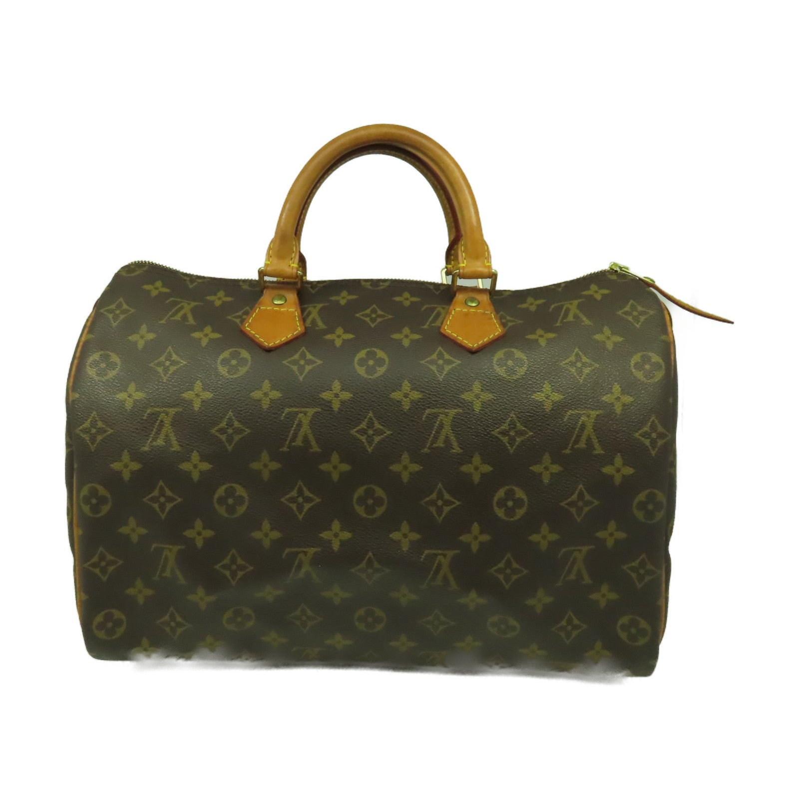 LOUIS VUITTON 【激減優惠】Monogram Speedy 35金扣手挽袋啡色