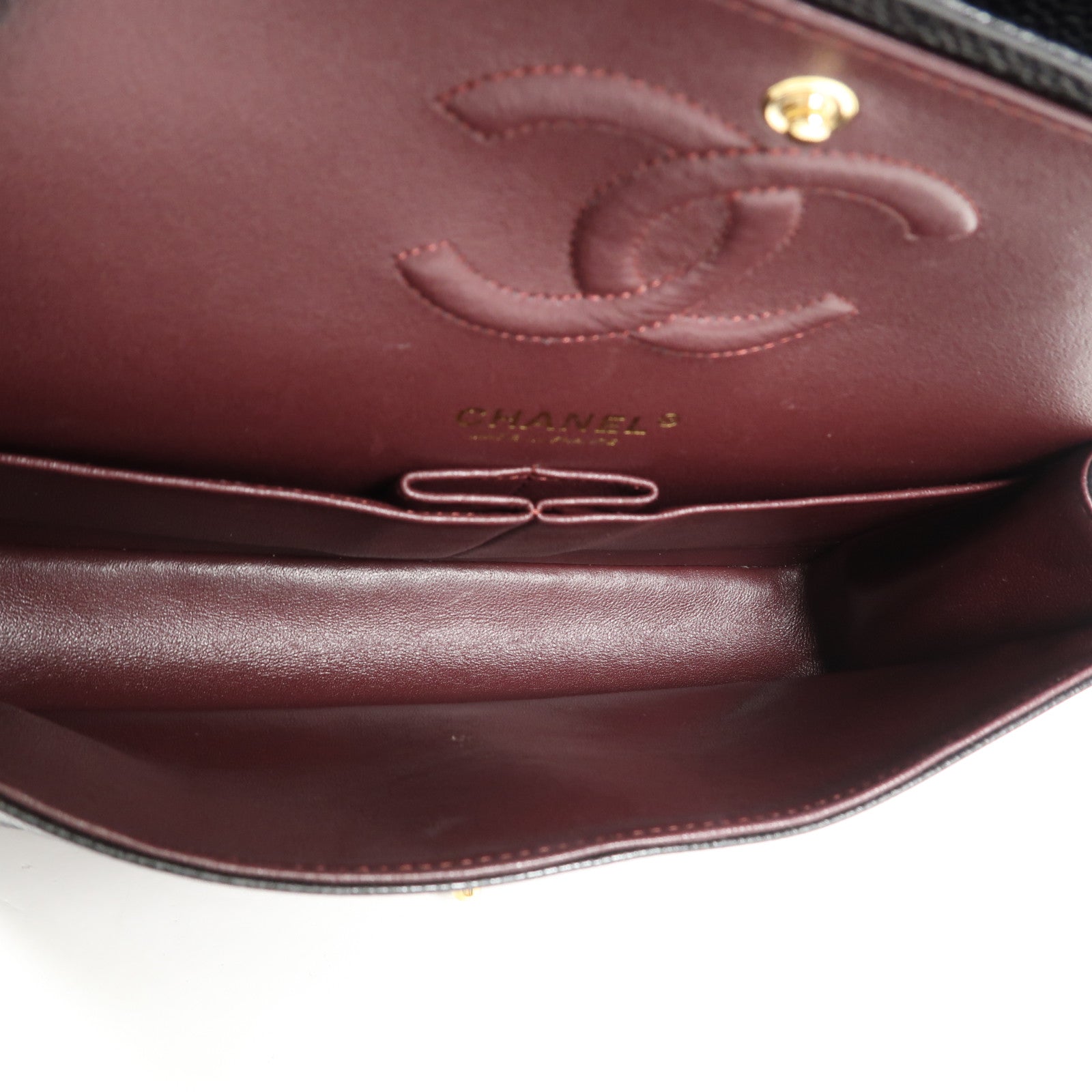 CHANEL 牛皮皮革Classic 25金扣鏈帶肩背袋