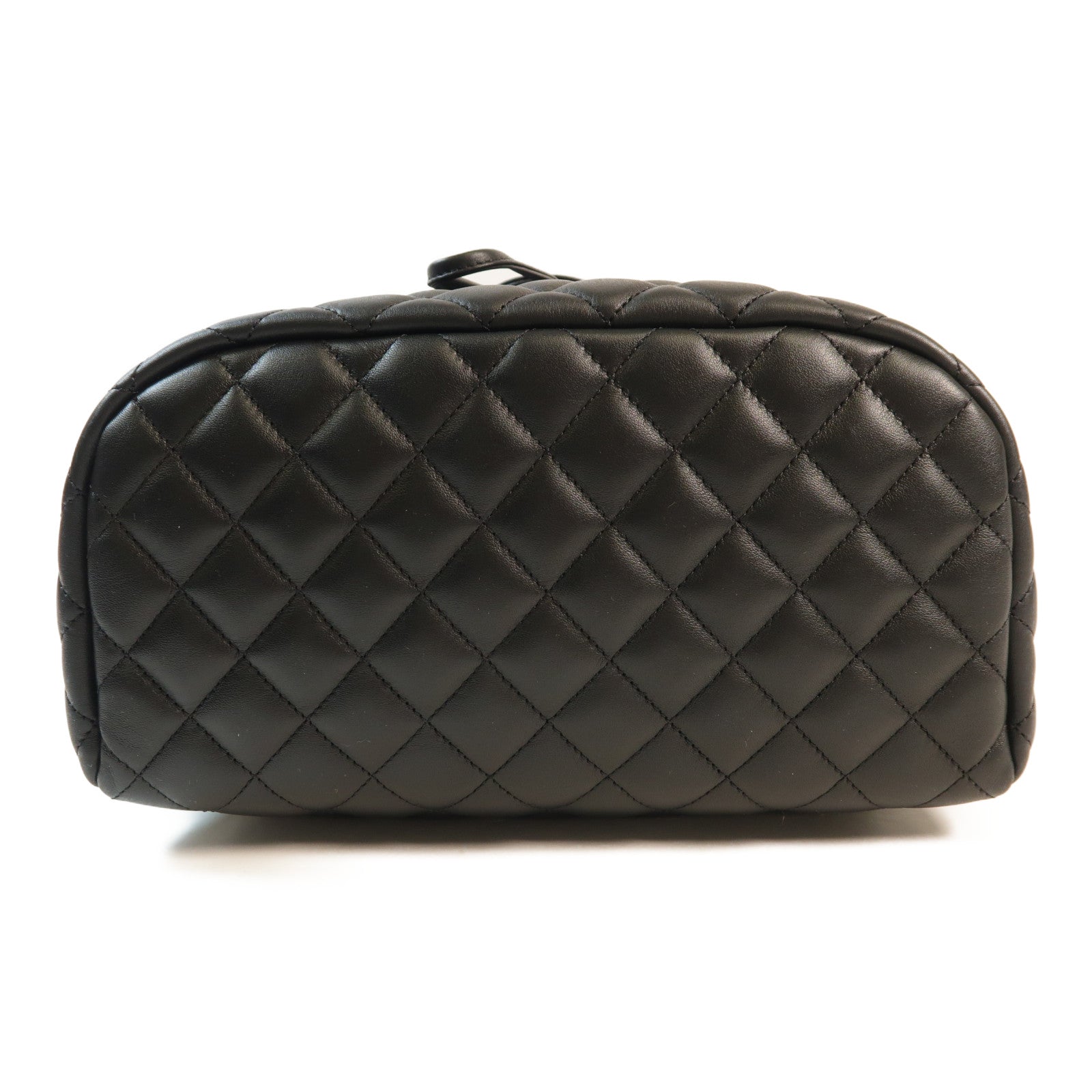 CHANEL 羊皮皮革Backpack金扣背包