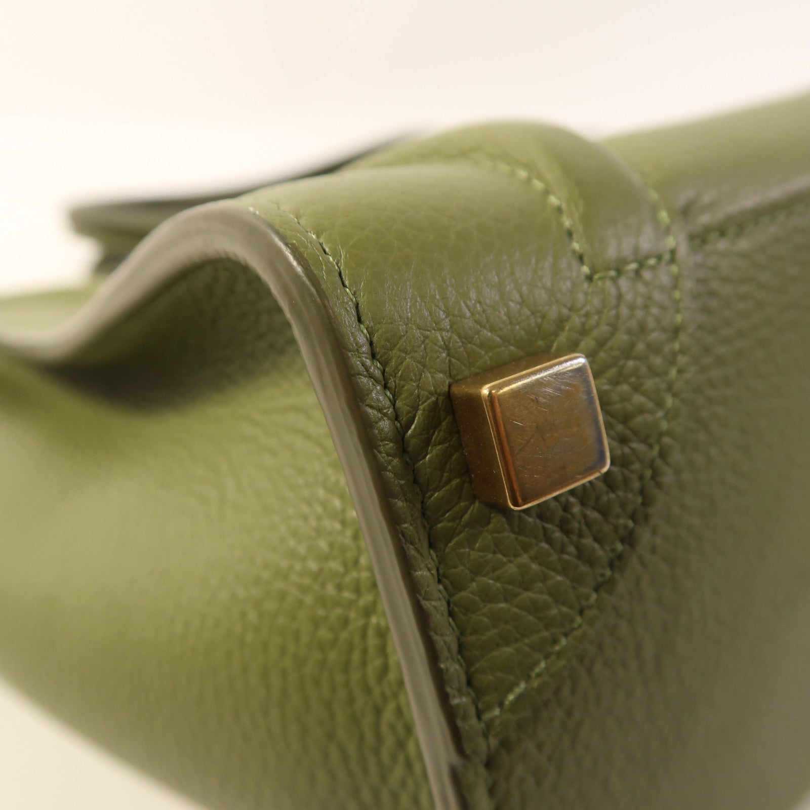CELINE 【激減優惠】牛皮皮革Mini Laggage金扣手挽袋