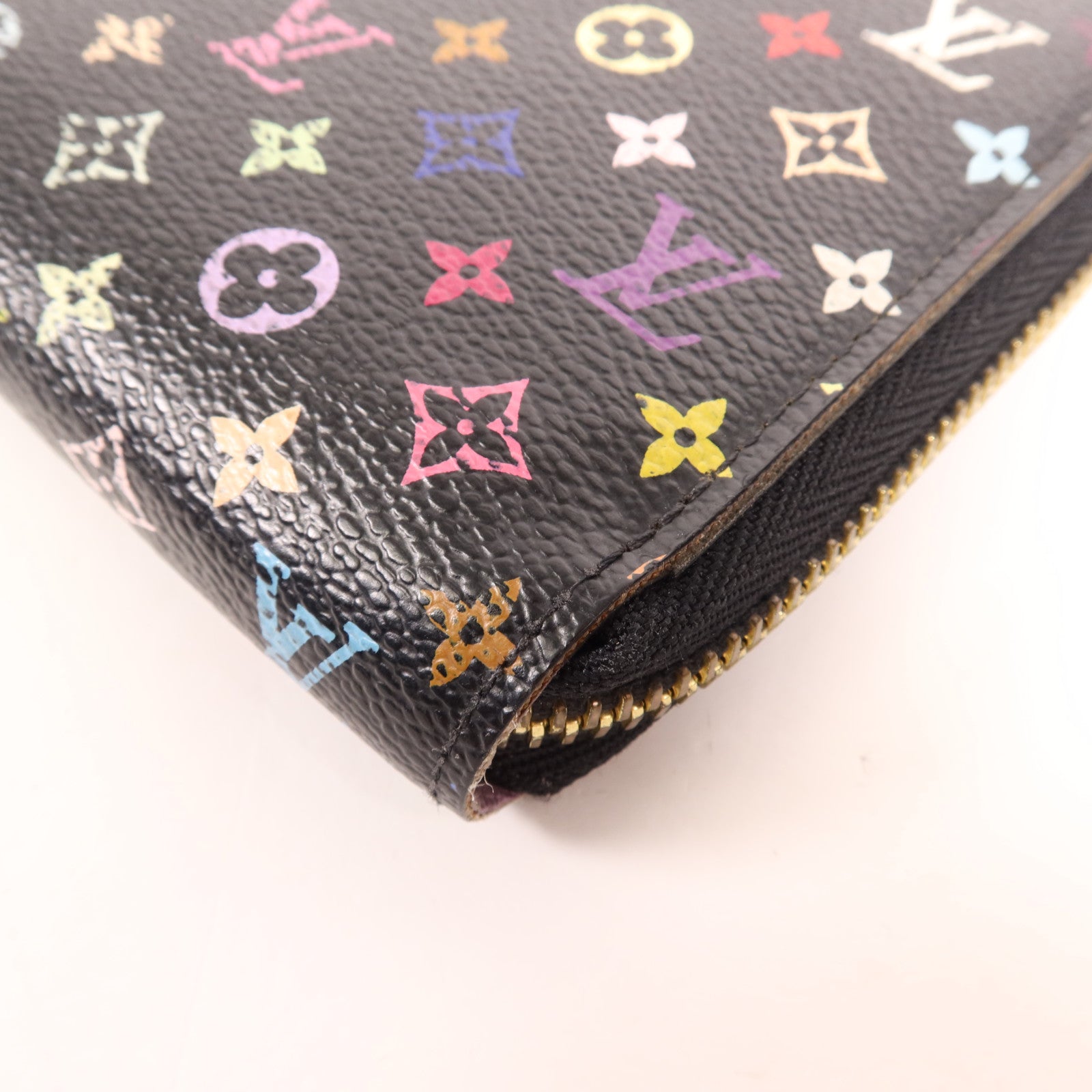 LOUIS VUITTON Monogram Multicolore Zipper Long Wallet金扣長錢包