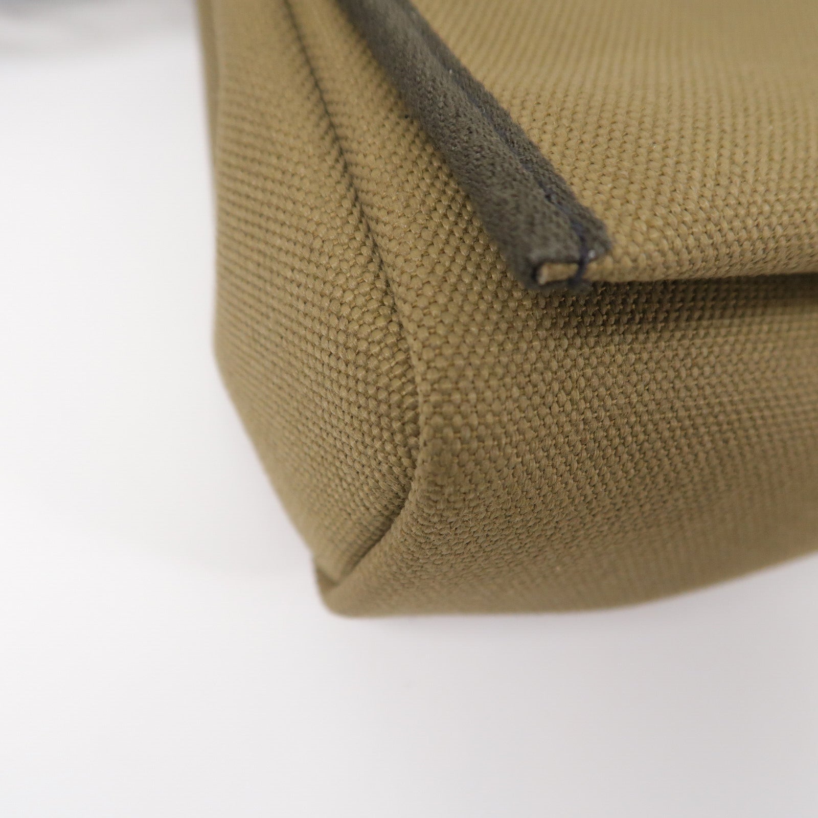 HERMES 帆布Mini Herbag肩背袋Vert Olive/Kaki