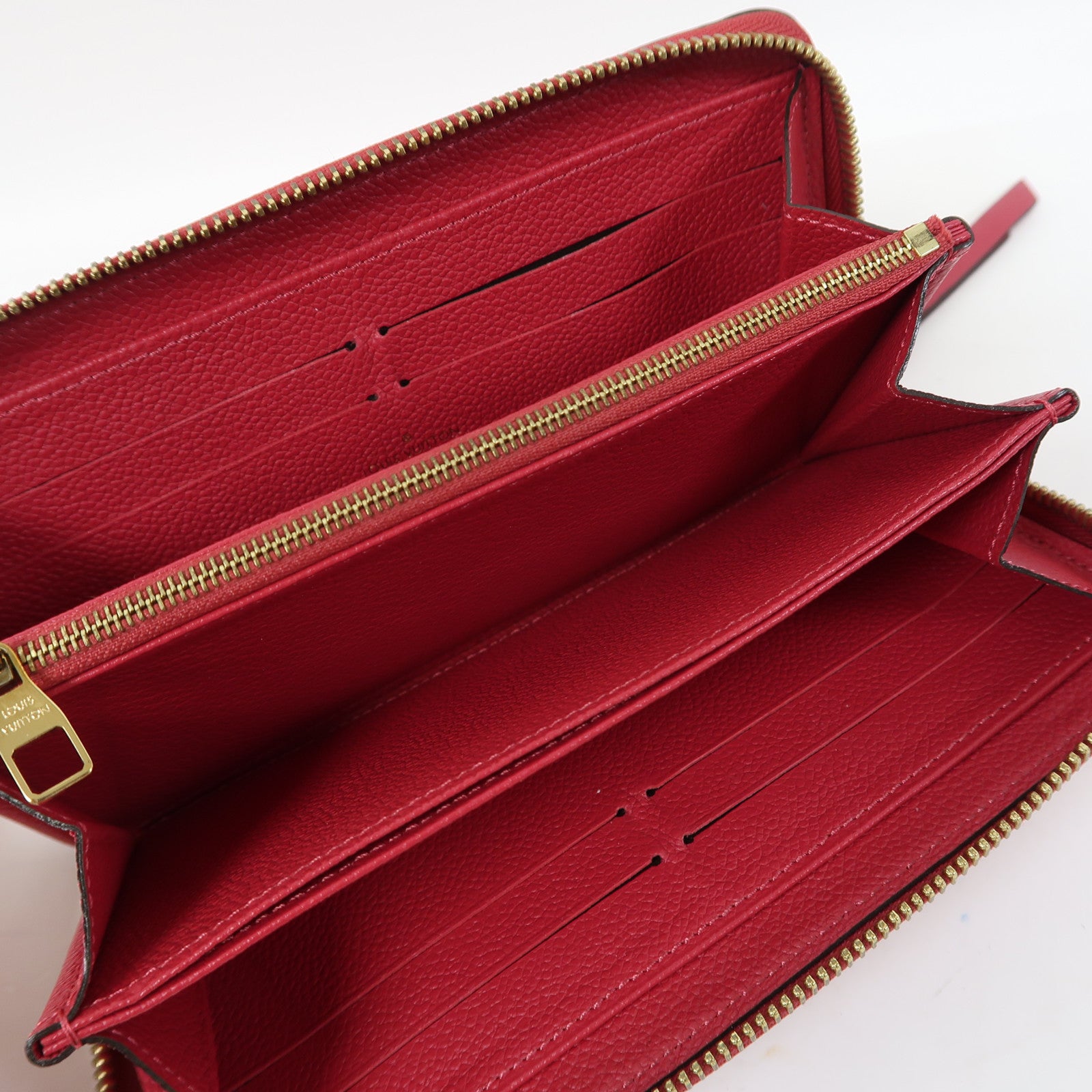 LOUIS VUITTON Monogram Empreinte Long Wallet金扣長錢包粉紅色