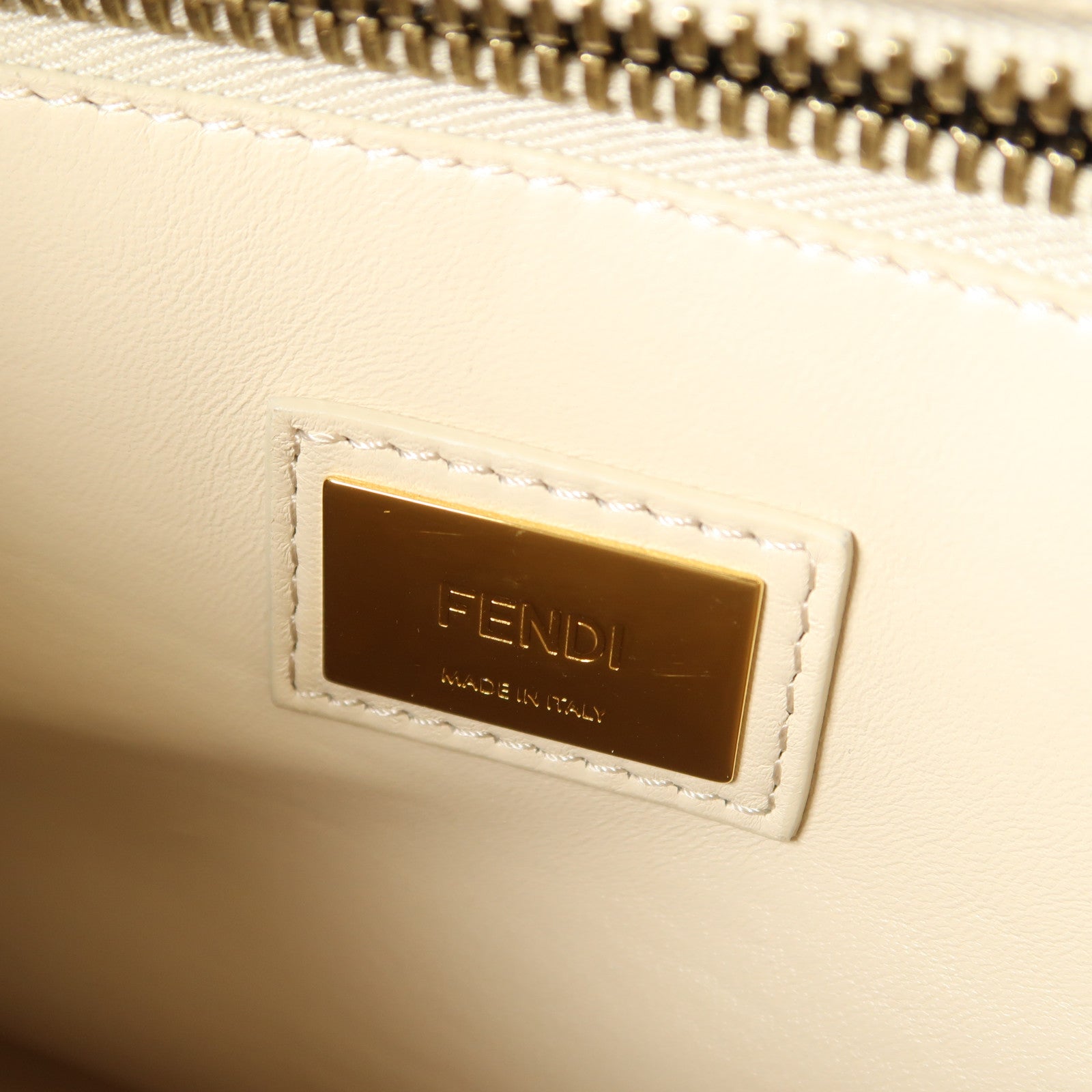 FENDI 【激減優惠】蛇皮/牛皮皮革Peekaboo金扣手挽肩背兩用袋