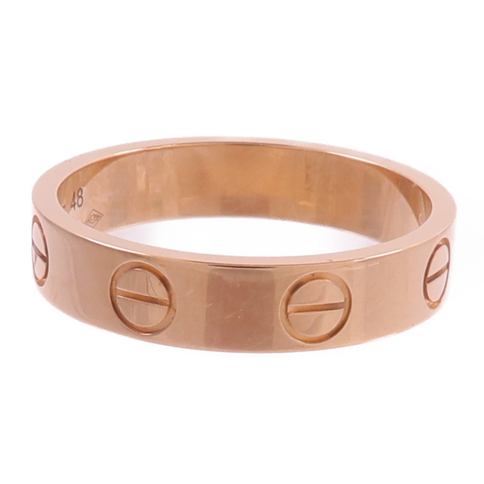 CARTIER 18K玫瑰金Mini Love Ring戒指