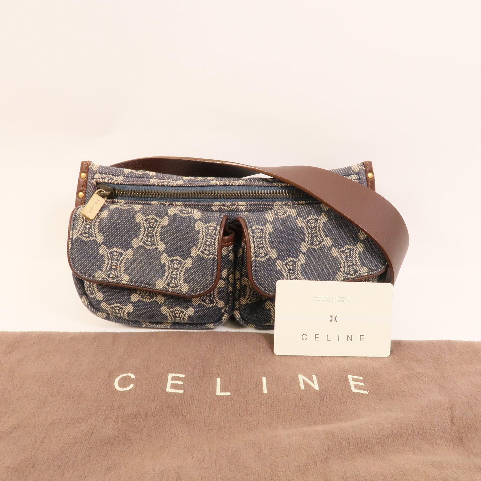 CELINE Denim Waist Bag腰包