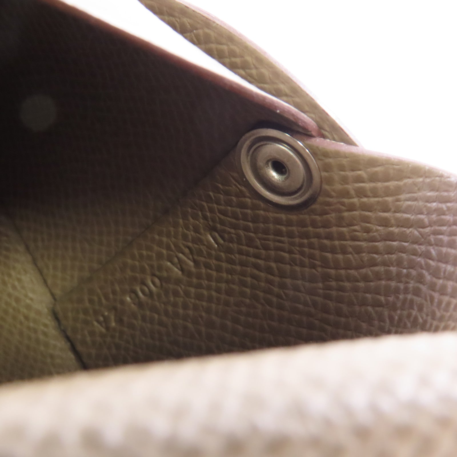 HERMES Epsom皮革Bastia Coin Purse銀扣零錢包Etoupe大象灰色