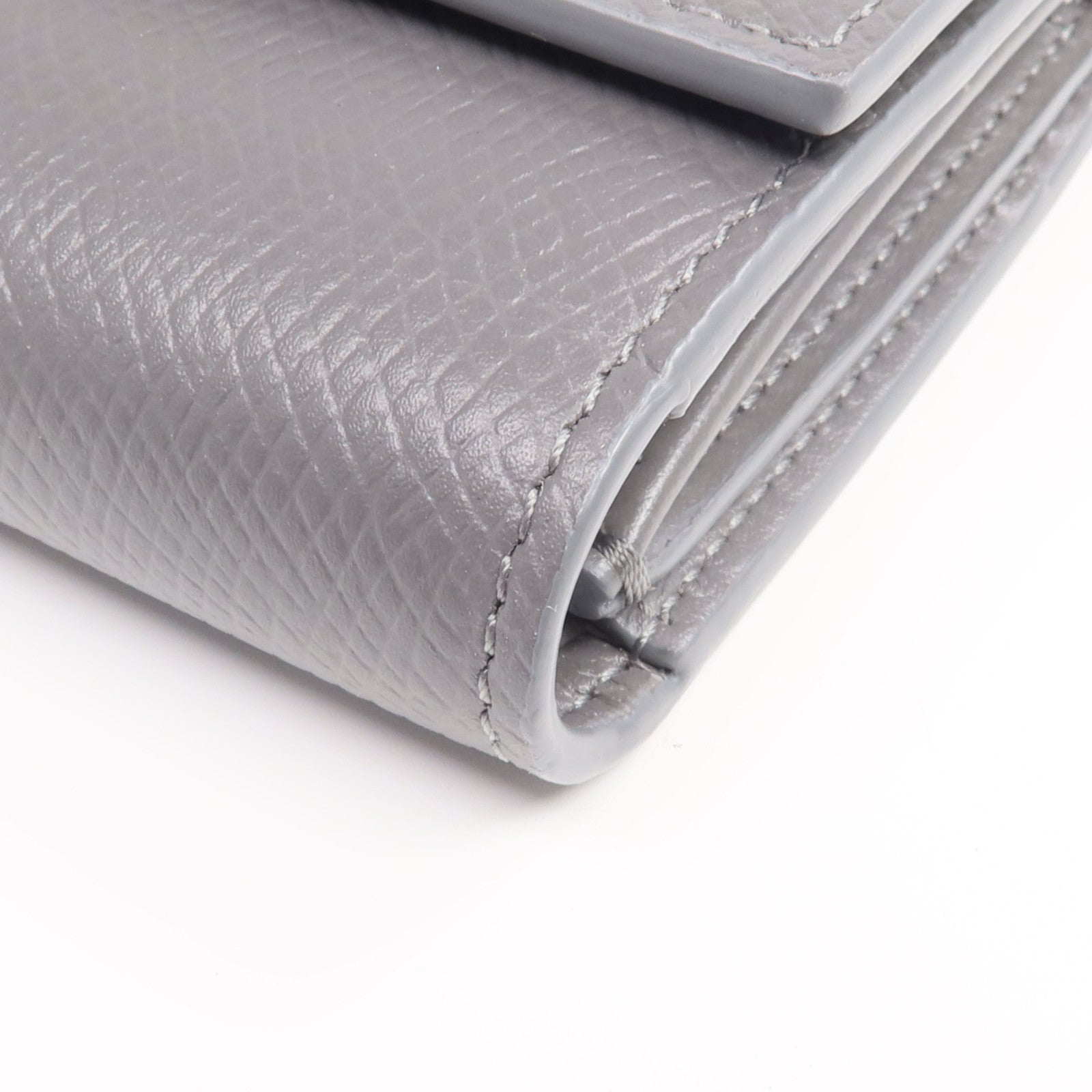 CELINE 牛皮皮革Tri-Fold Wallet金扣錢包