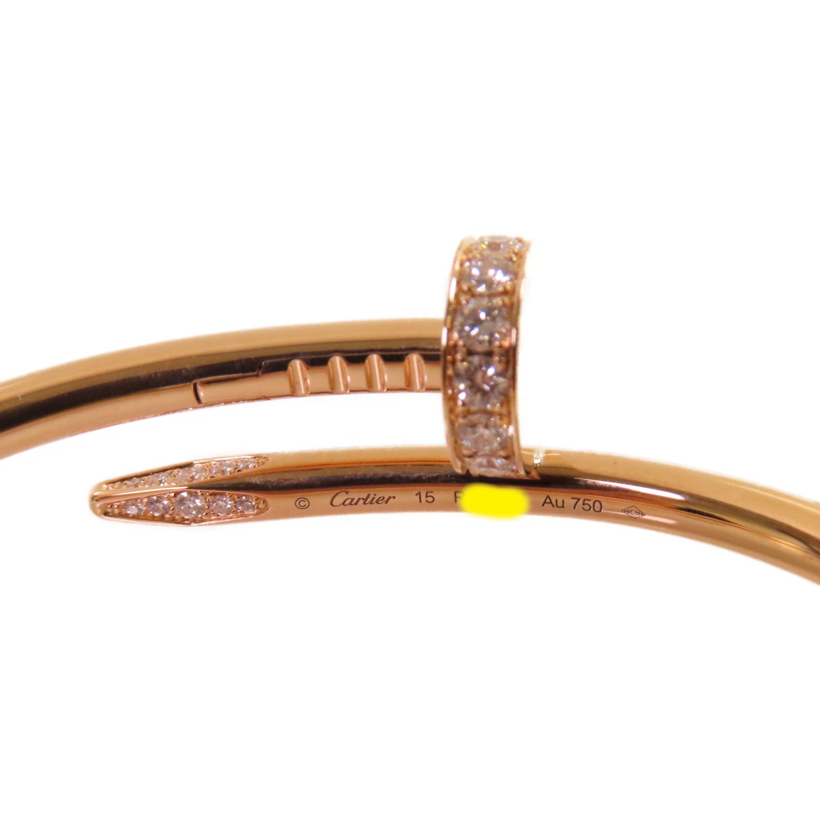 CARTIER 18K玫瑰金Juste Un Clou Bracelet手鐲#15