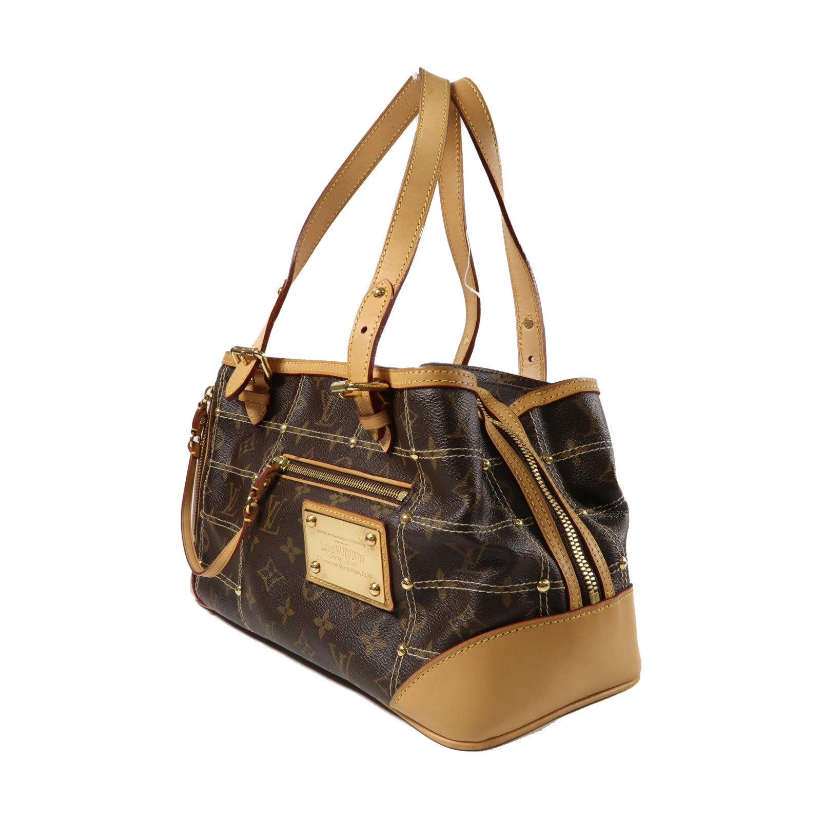 LOUIS VUITTON Monogram Rivette金扣肩背袋啡色