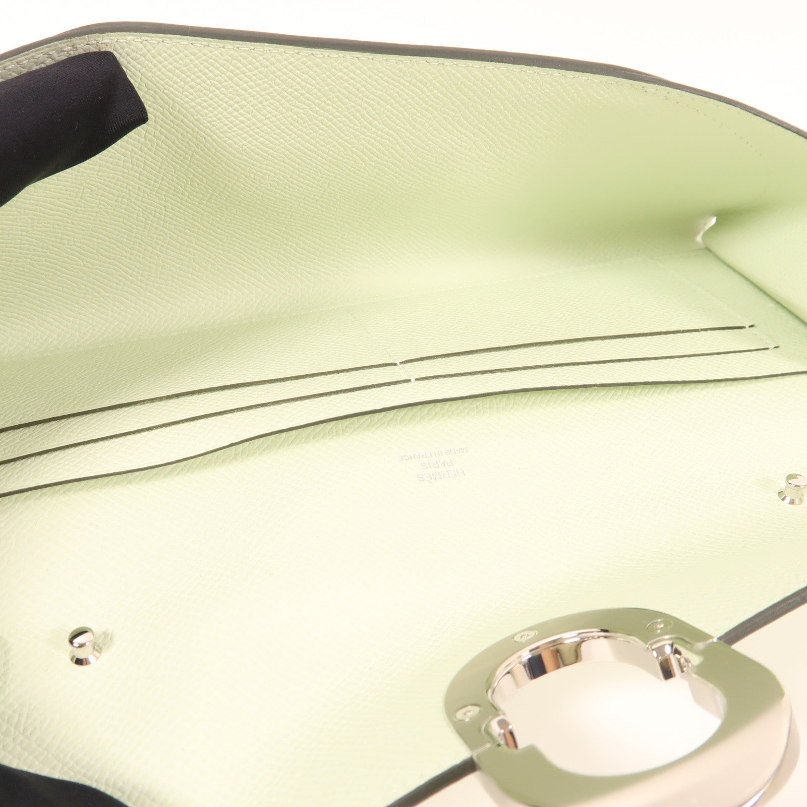 HERMES Epsom皮革Maillon To Go銀扣肩背袋