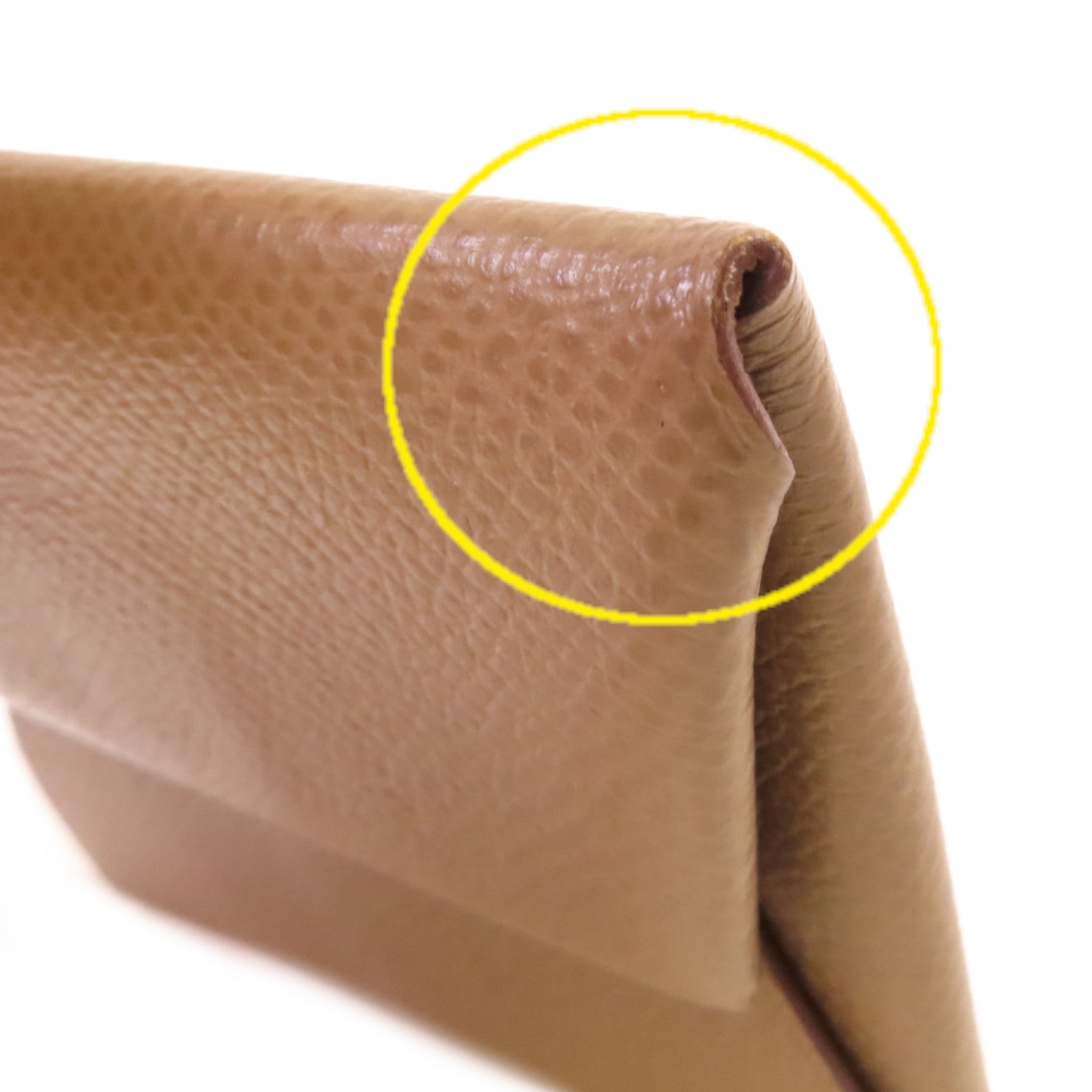 HERMES Epsom皮革Bastia Coin Purse銀扣零錢包Etoupe大象灰色