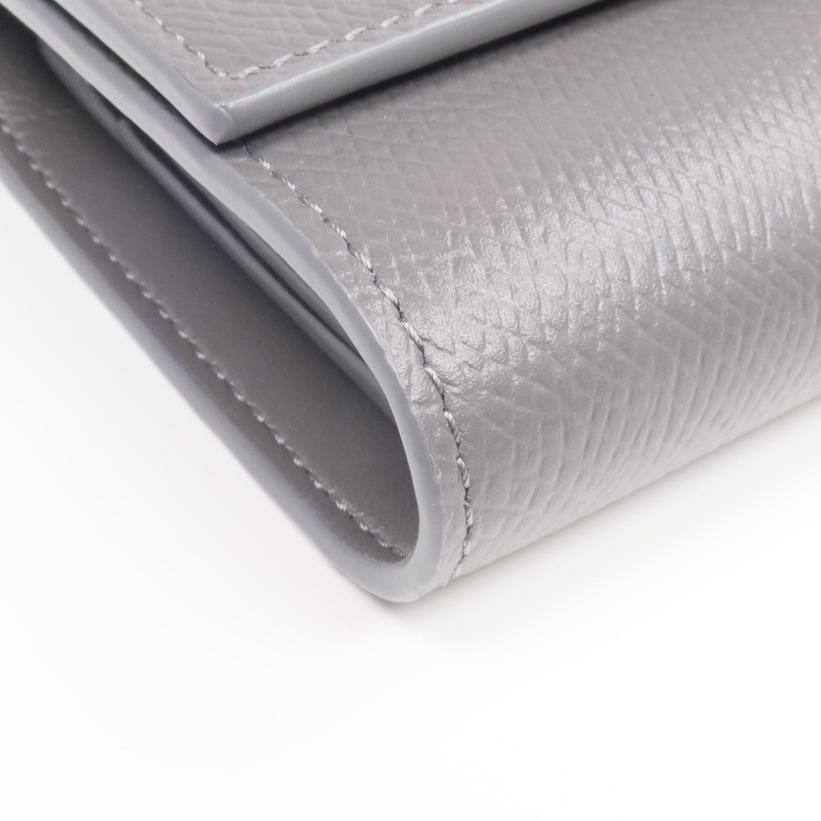 CELINE 牛皮皮革Tri-Fold Wallet金扣錢包