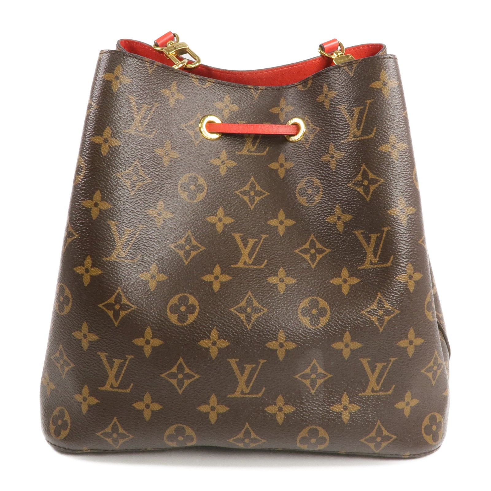 LOUIS VUITTON Monogram Neo Noe MM Bucket Bag金扣肩背袋Coquelicot