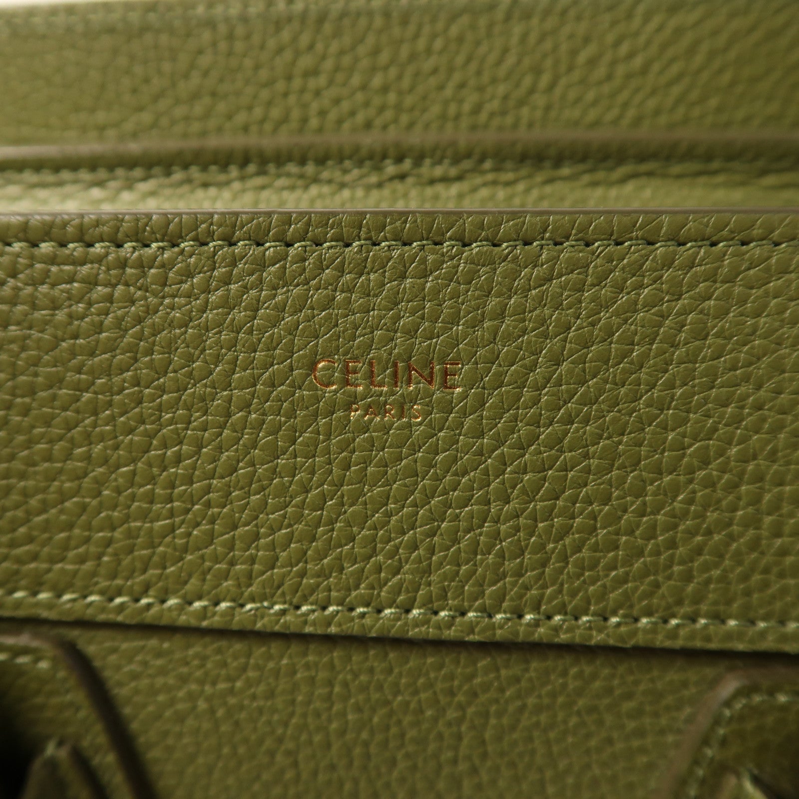 CELINE 【激減優惠】牛皮皮革Mini Laggage金扣手挽袋