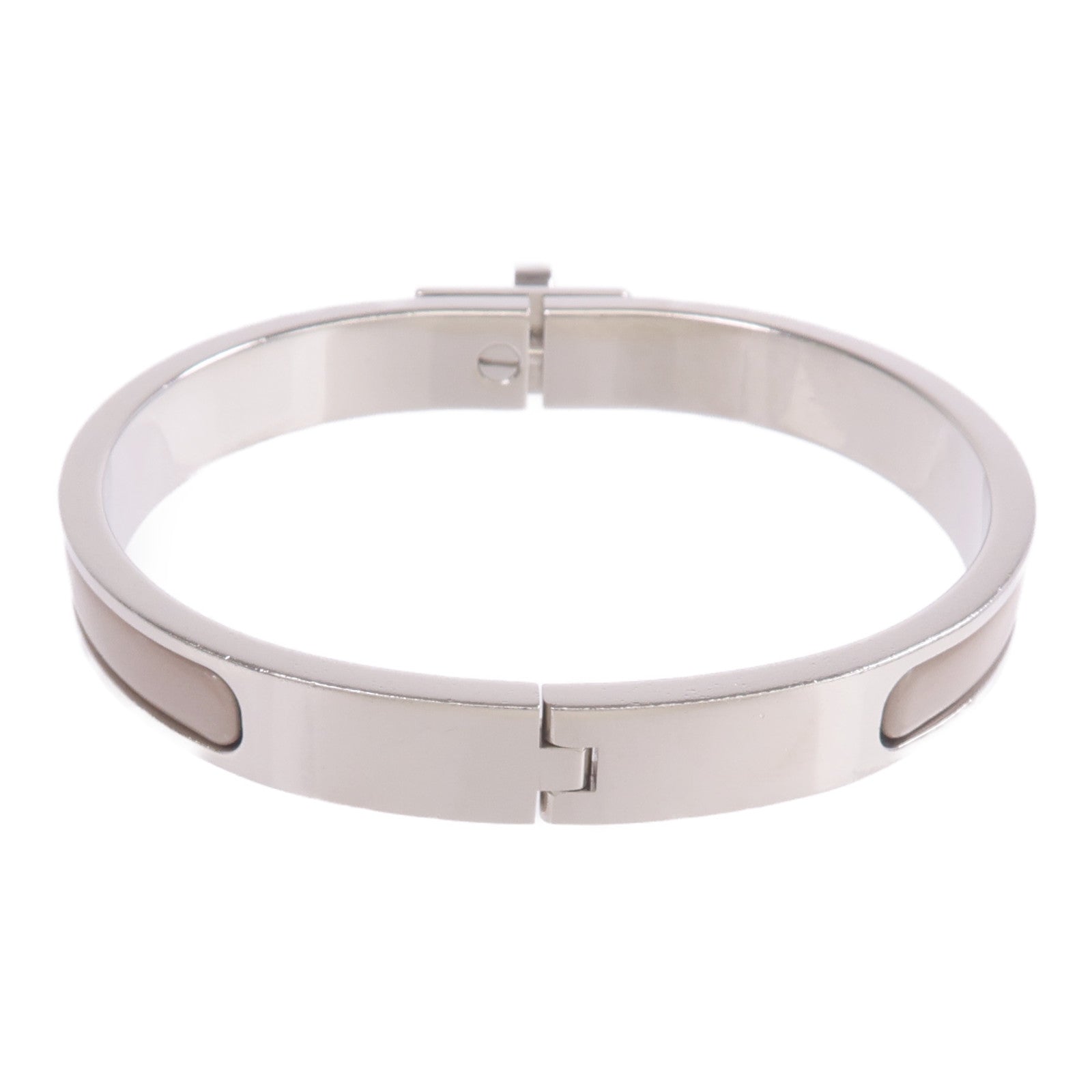 HERMES 金屬/琺瑯Mini Clic Kelly Bracelet手鐲