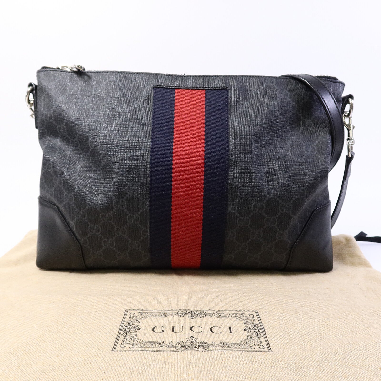 GUCCI 塗層帆布Shoulder Bag肩背袋