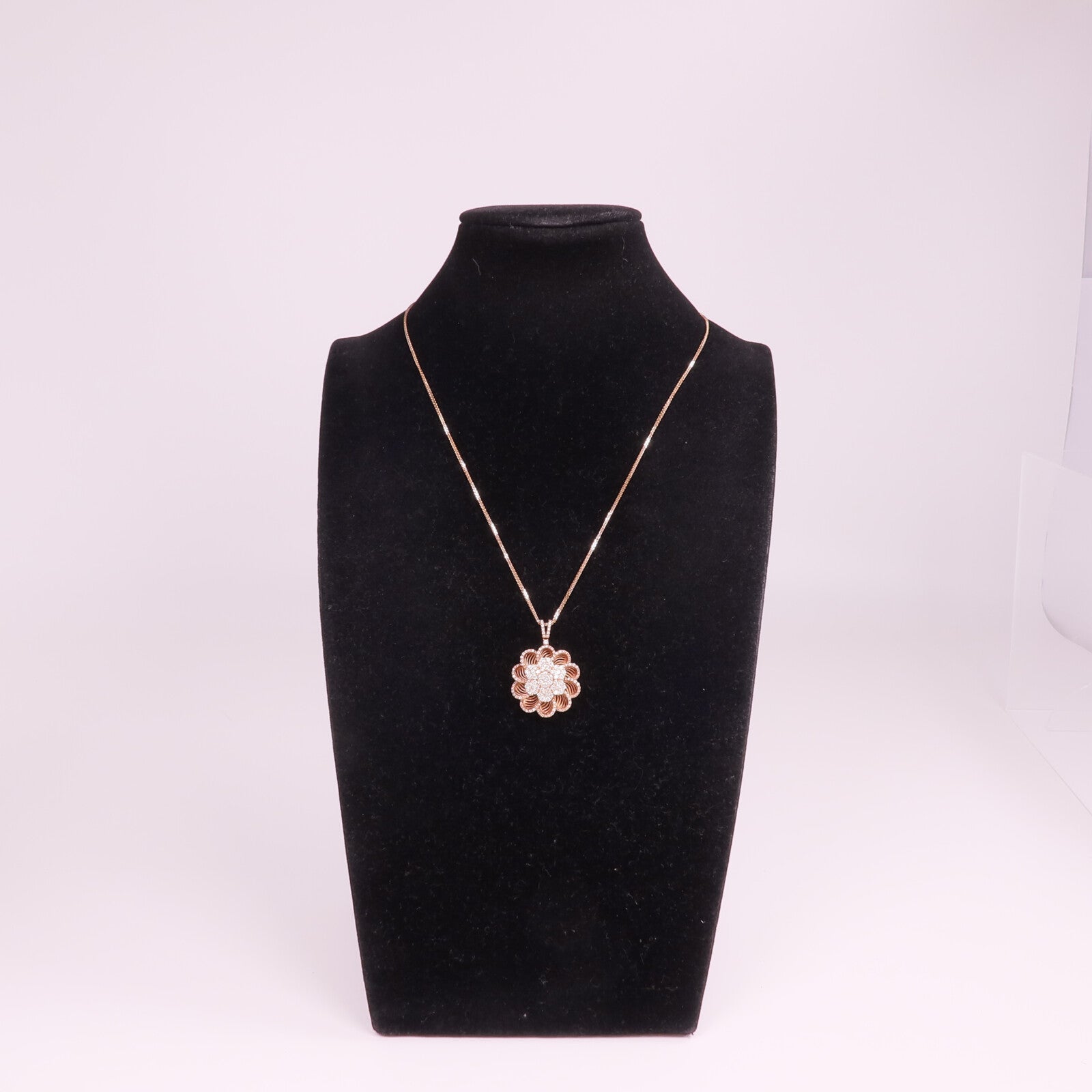 JEWELRY 18K玫瑰金Diamond Necklace鑽石項鍊