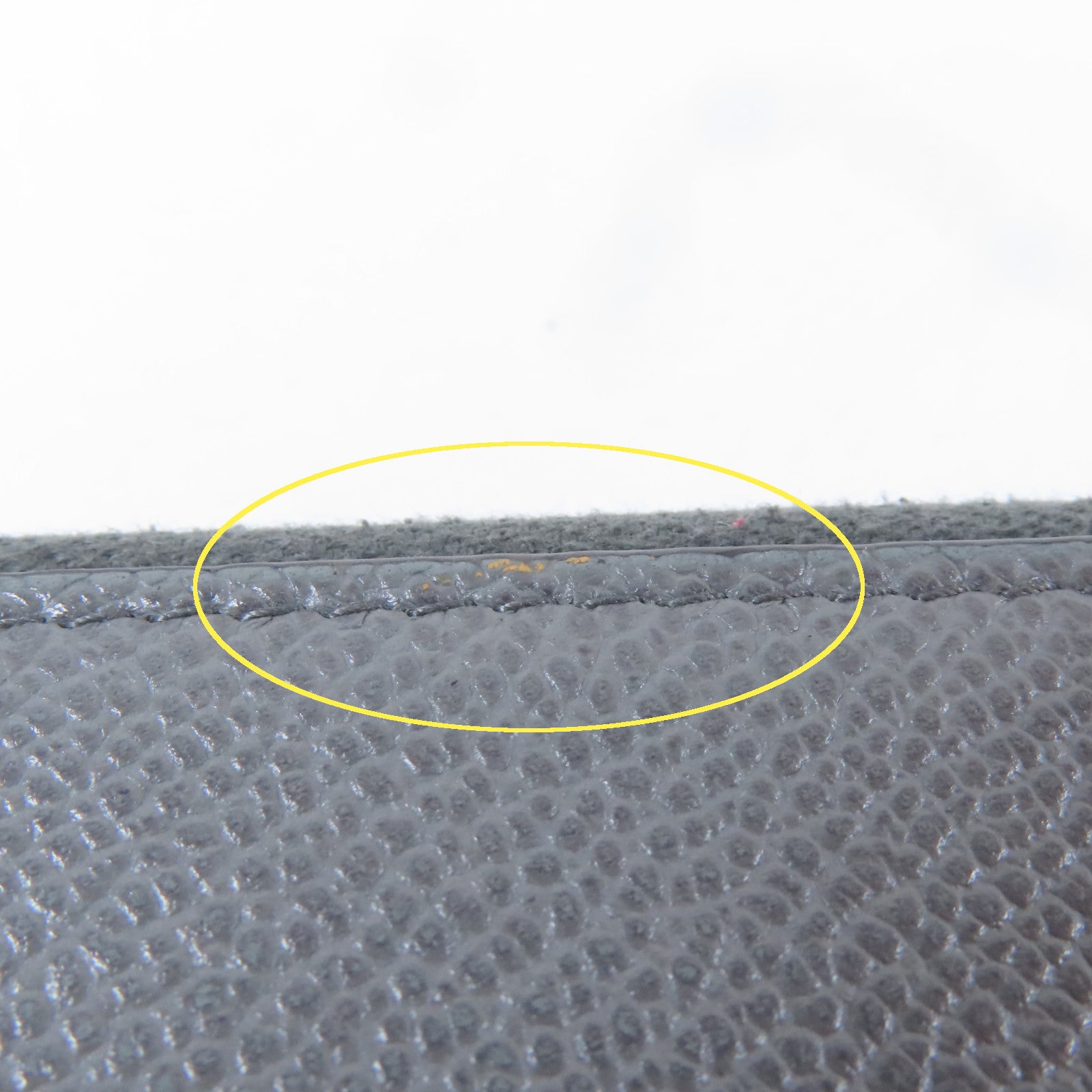 PRADA 牛皮皮革Card Case銀扣卡片套灰色