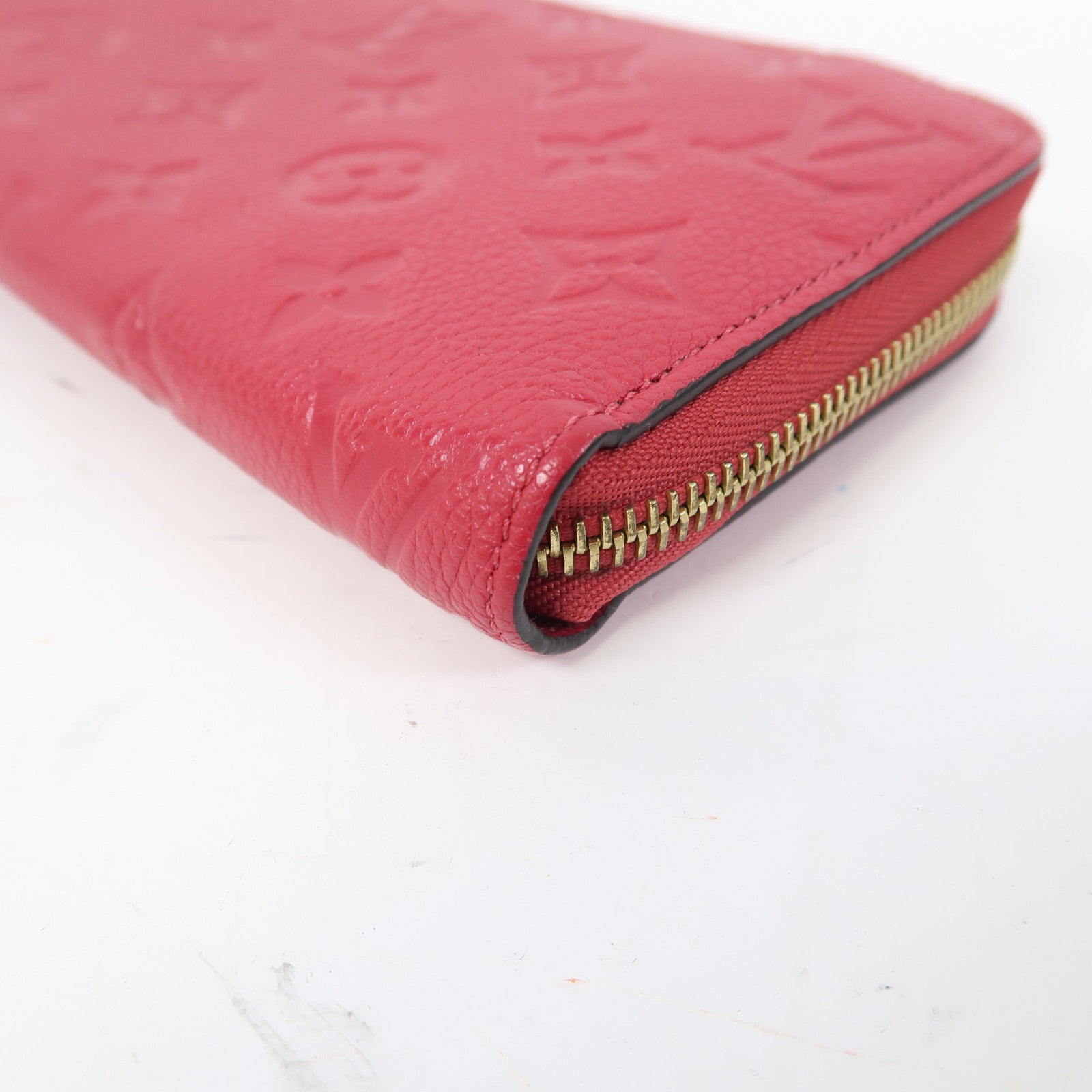 LOUIS VUITTON Monogram Empreinte Long Wallet金扣長錢包粉紅色
