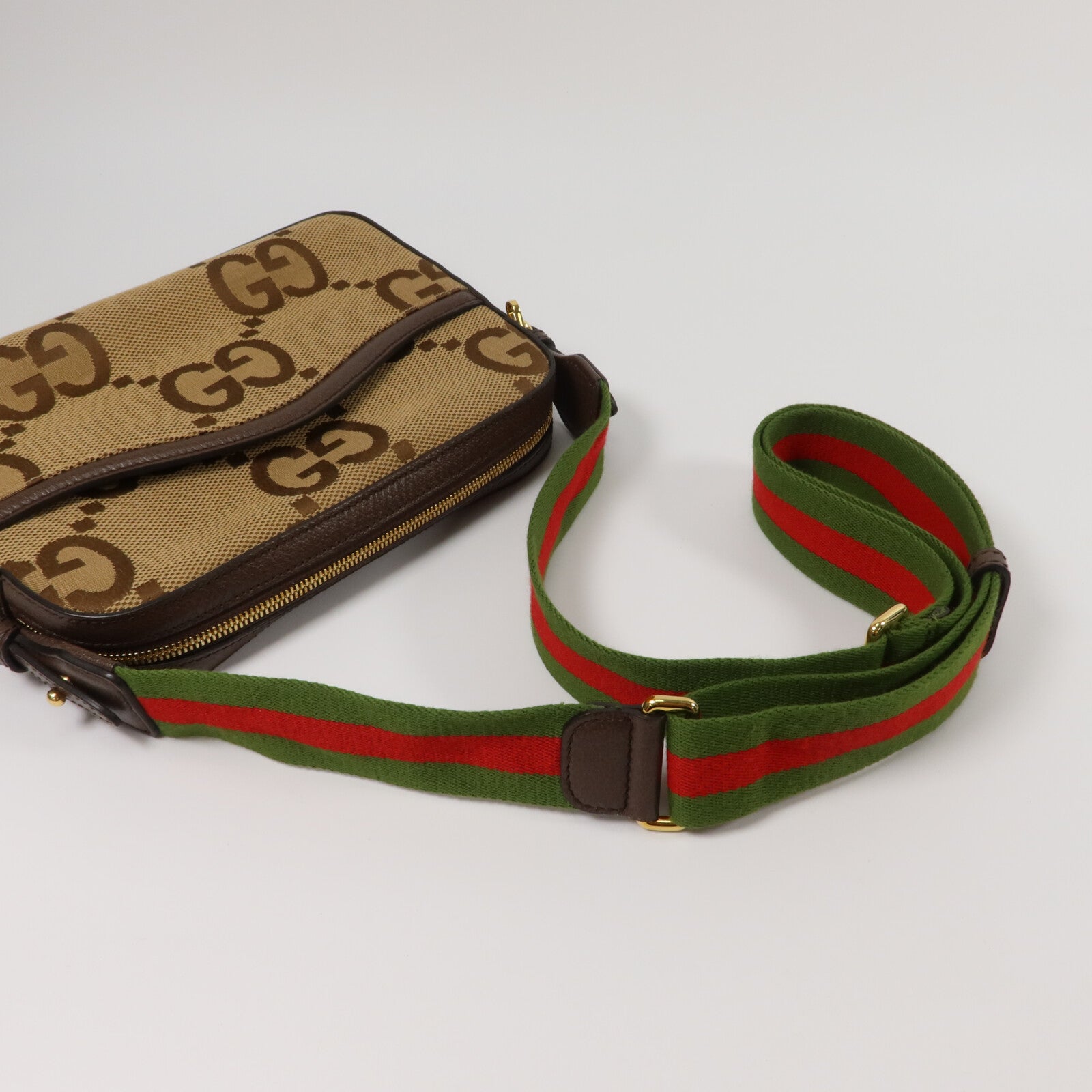 GUCCI 帆布Jumbo GG肩背袋
