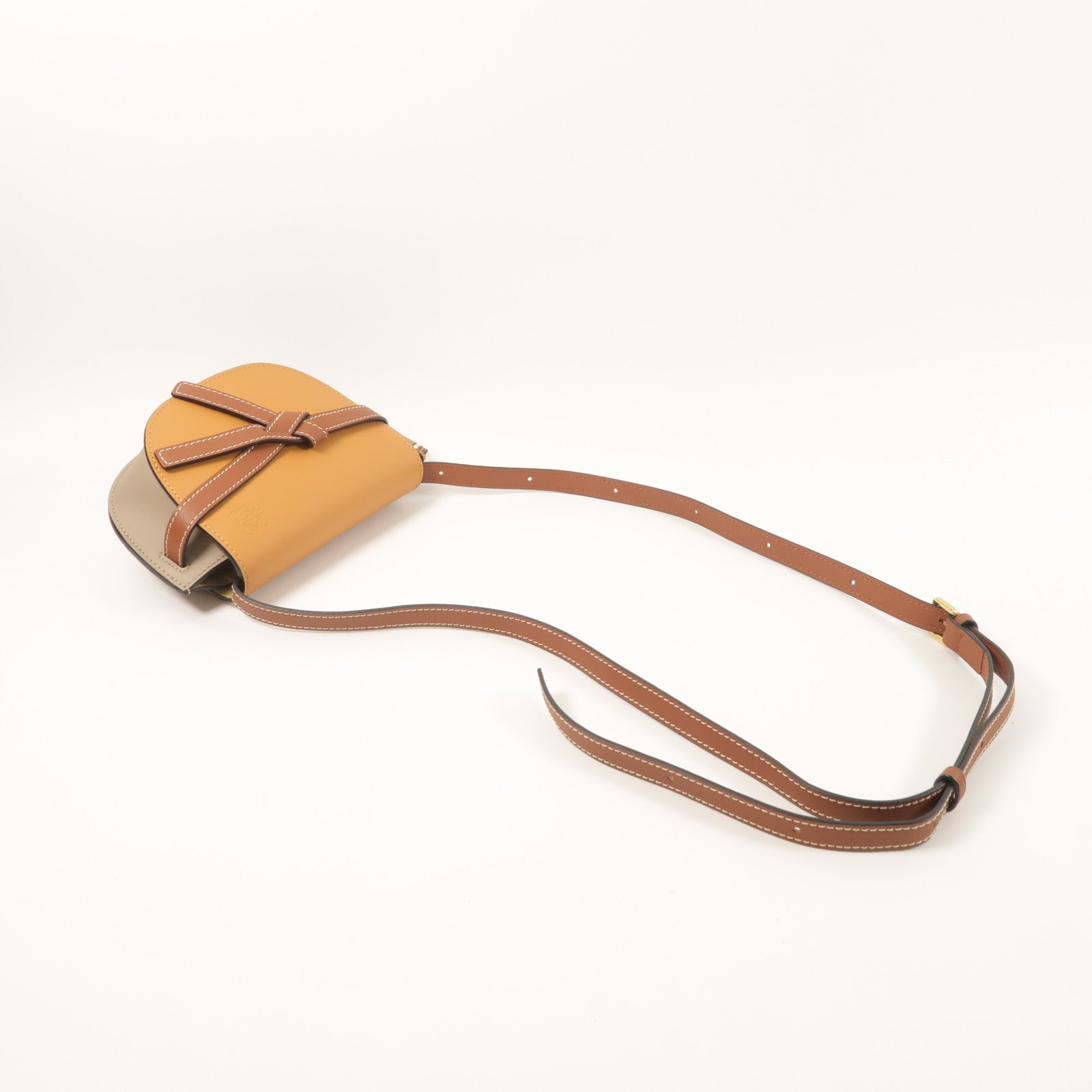 LOEWE 牛皮皮革Mini Gate肩背袋