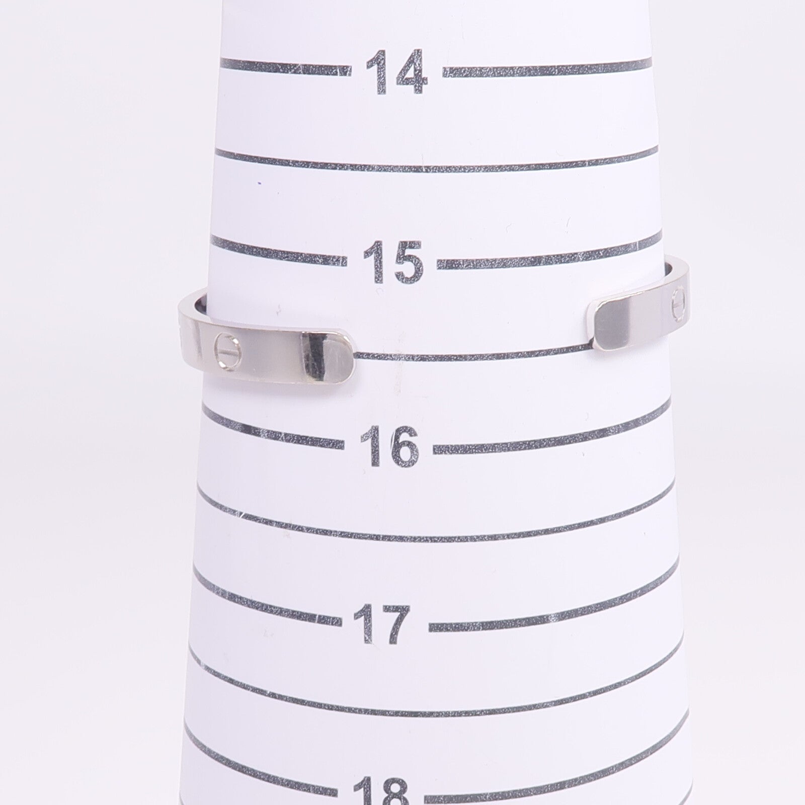 CARTIER 18K白金Love Bracelet鑽石手鐲Cartier#17