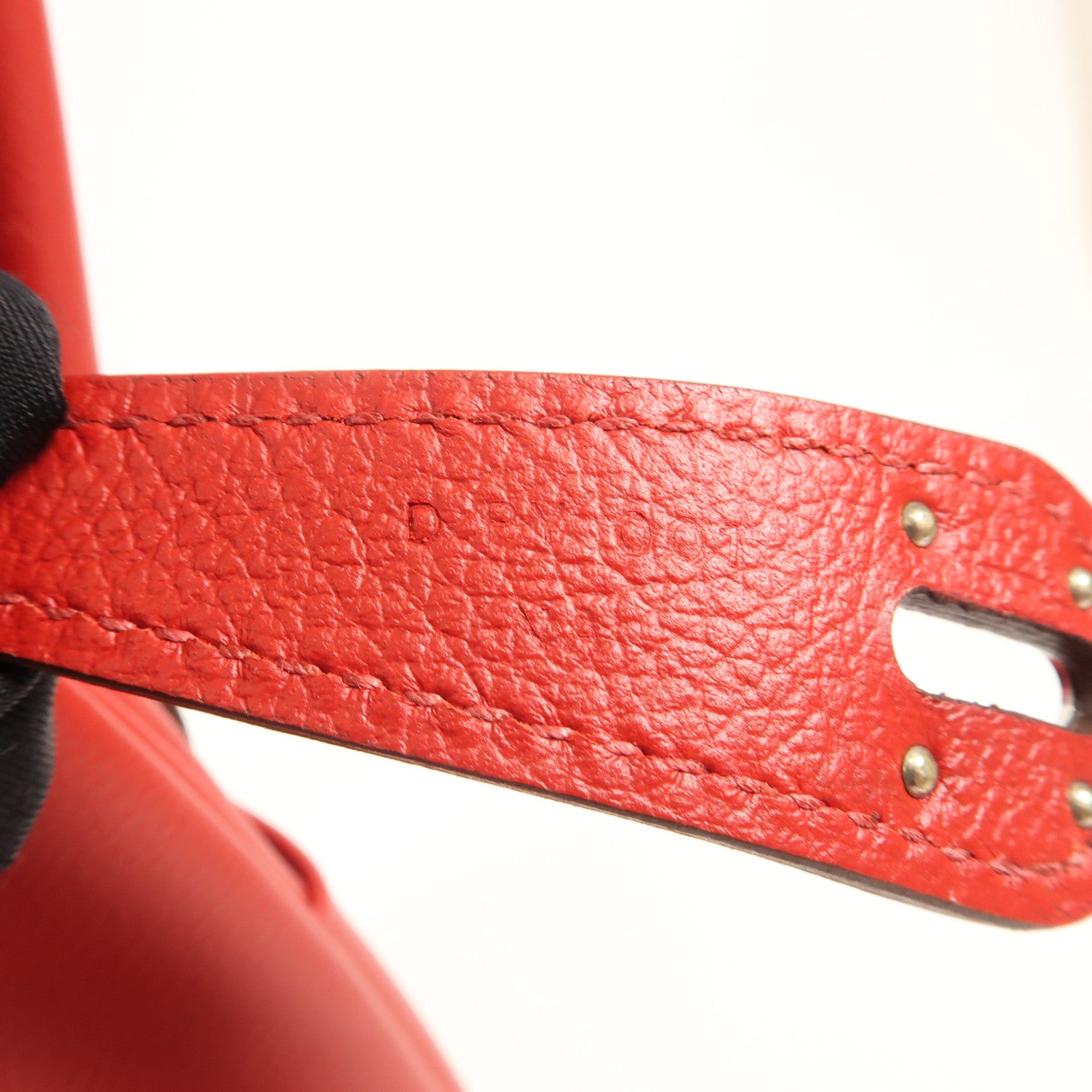 HERMES Evercolor皮革Lindy 26銀扣手挽肩背兩用袋Rouge de Coeur