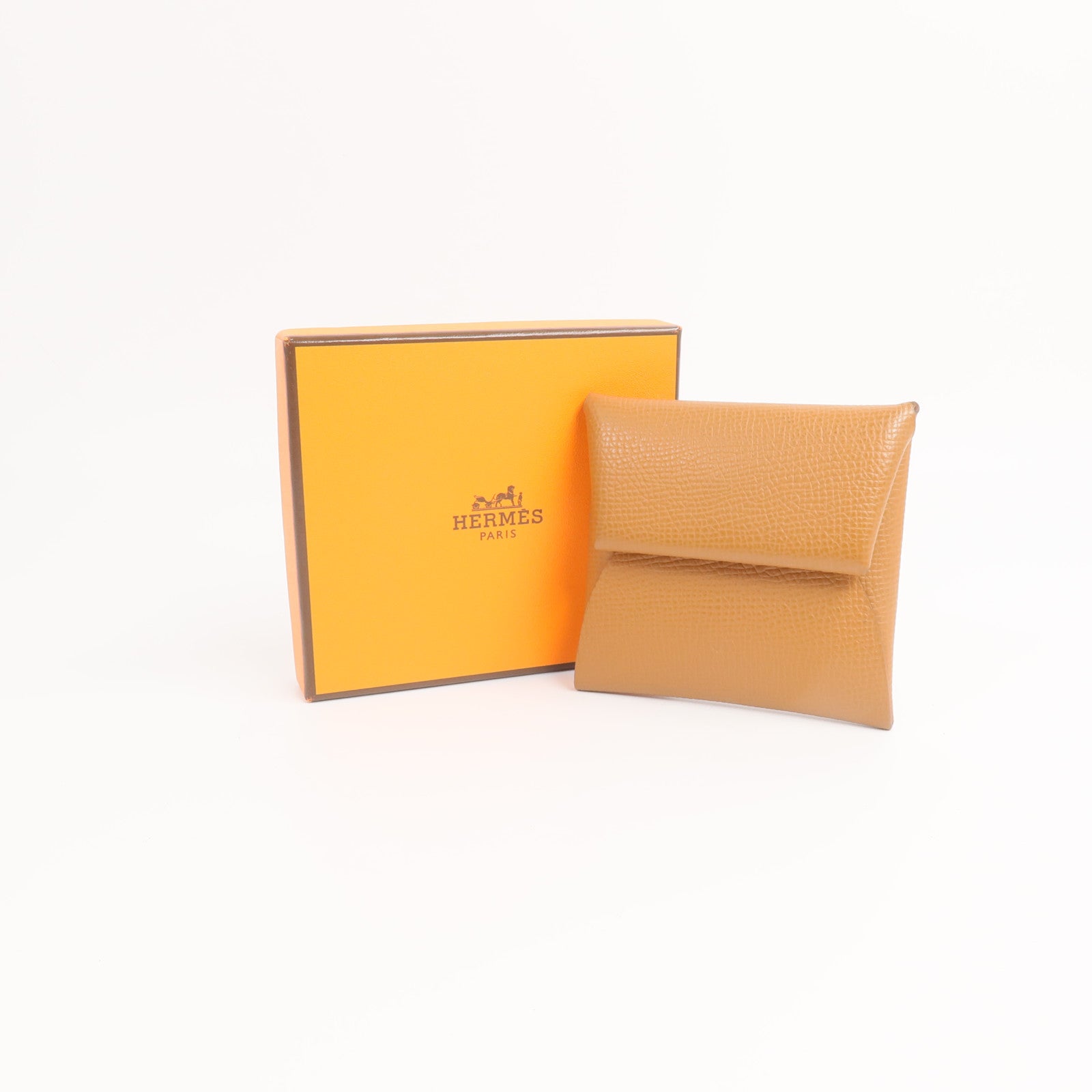HERMES Epsom皮革Bastia Coin Case零錢包Gold