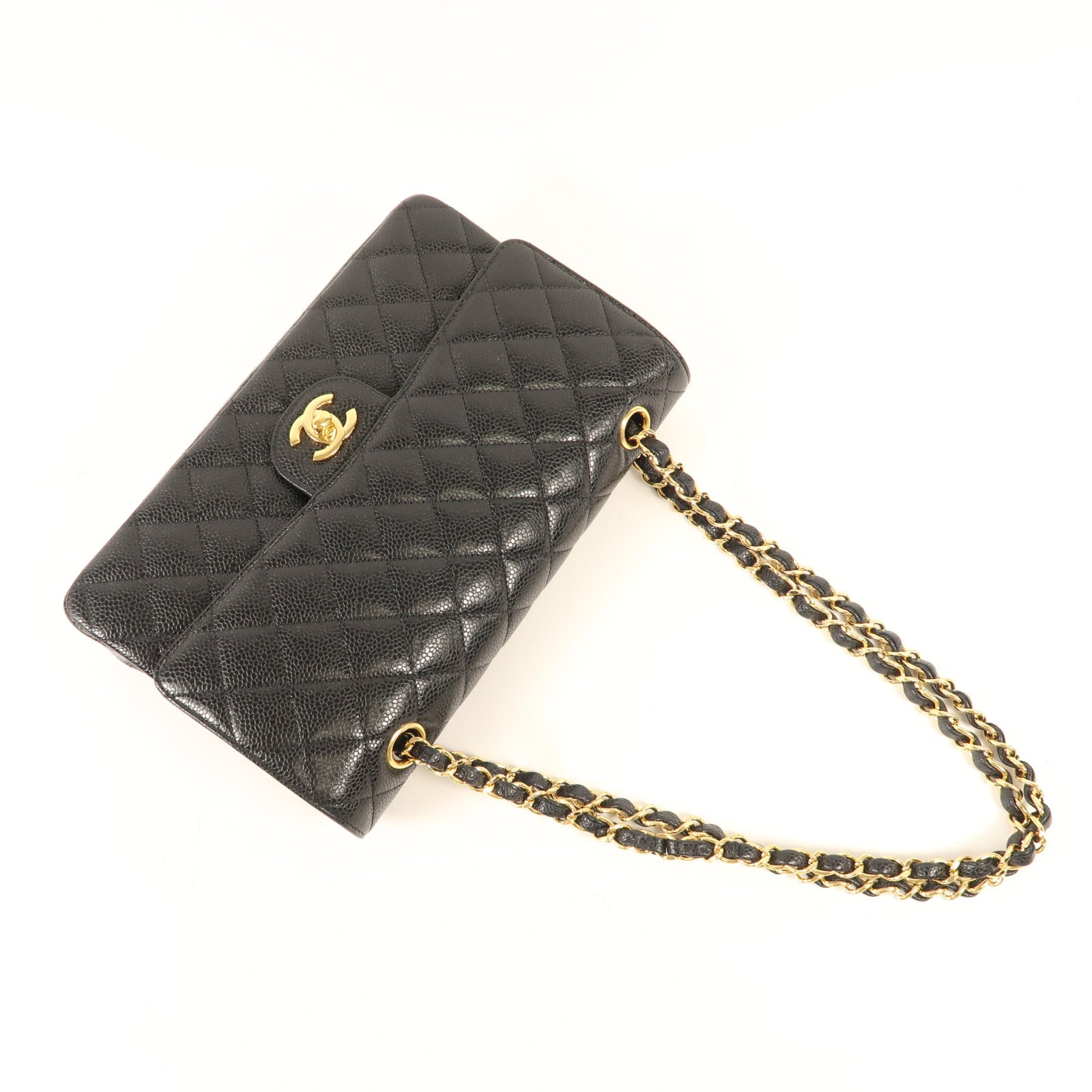CHANEL 牛皮皮革Classic 25金扣鏈帶肩背袋