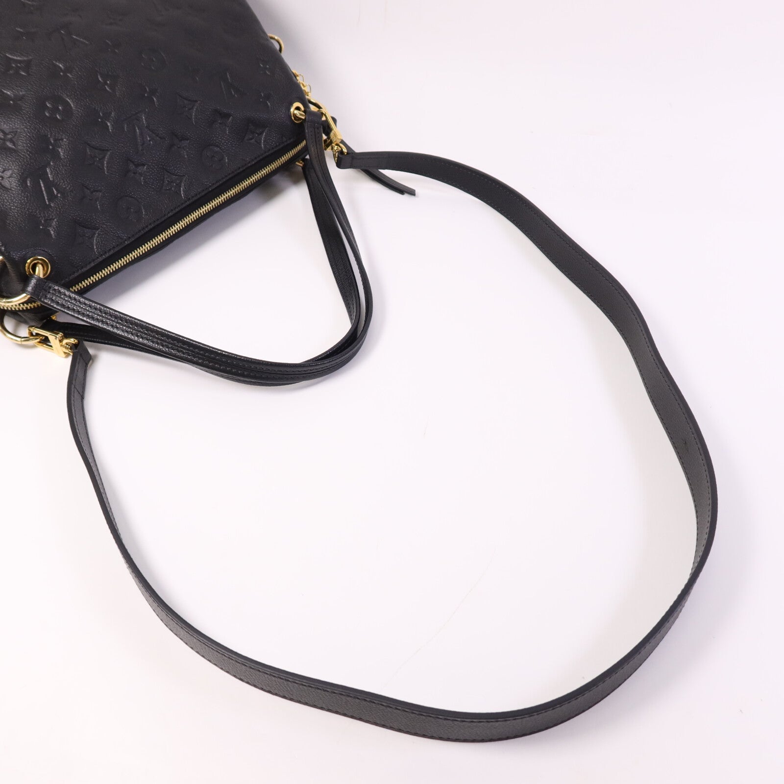 LOUIS VUITTON Monogram Empreinte Ponthieu MM金扣手挽肩背兩用袋
