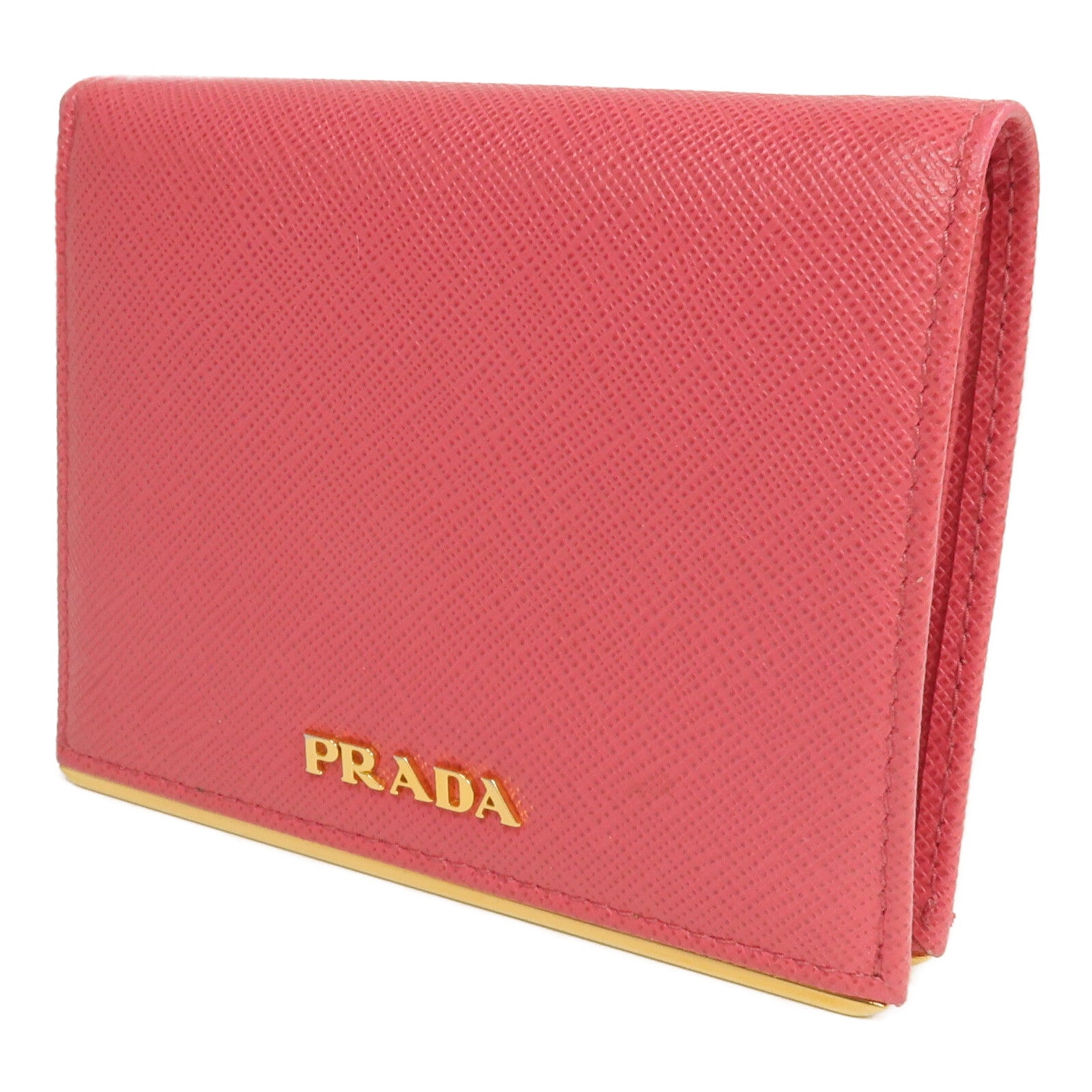 PRADA Saffianop皮革Wallet金扣錢包
