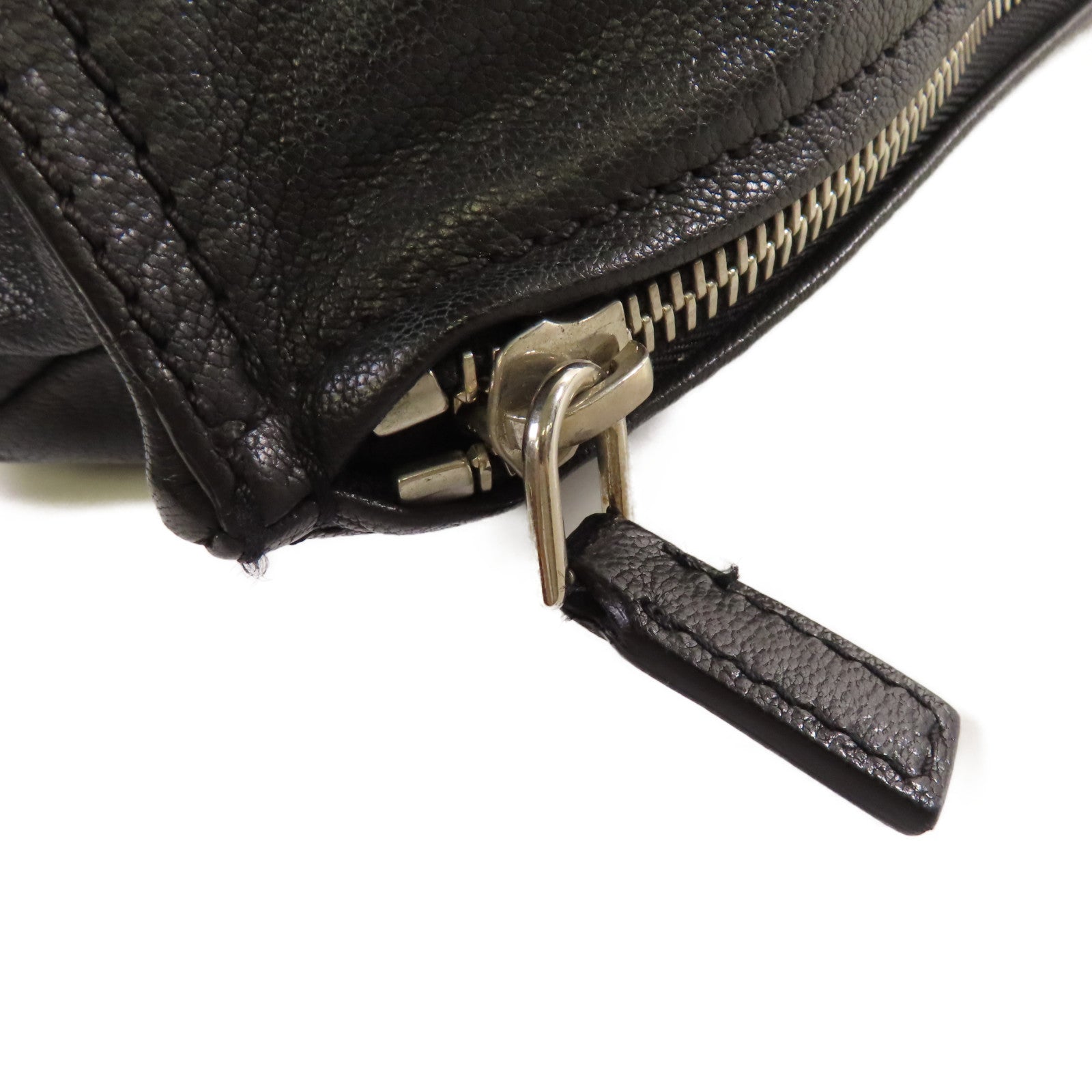 GIVENCHY 【激減優惠】皮革Pandora Small 2Way Shoulder Bag銀扣手挽肩背兩用袋黑色