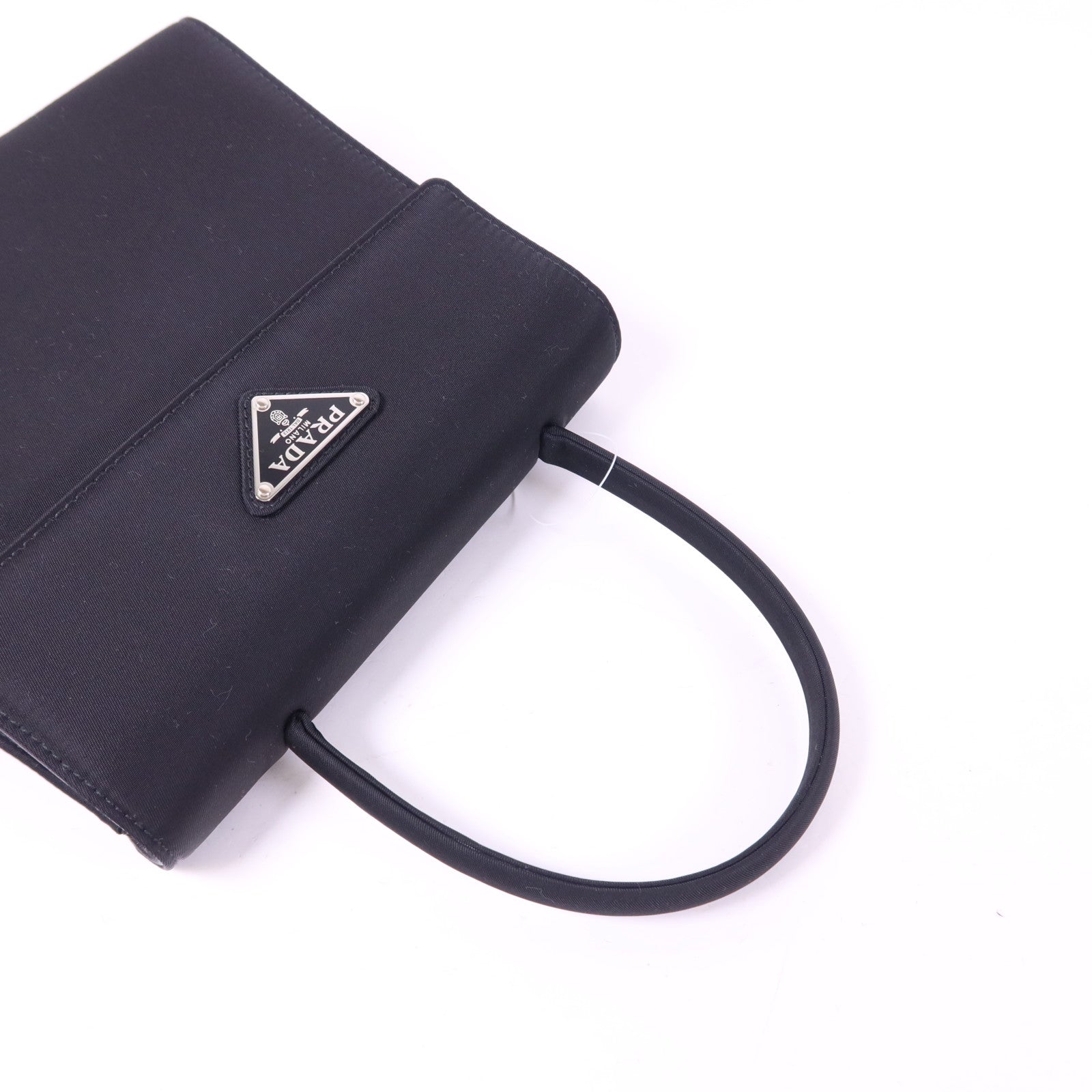 PRADA 尼龍Handbag銀扣手挽袋