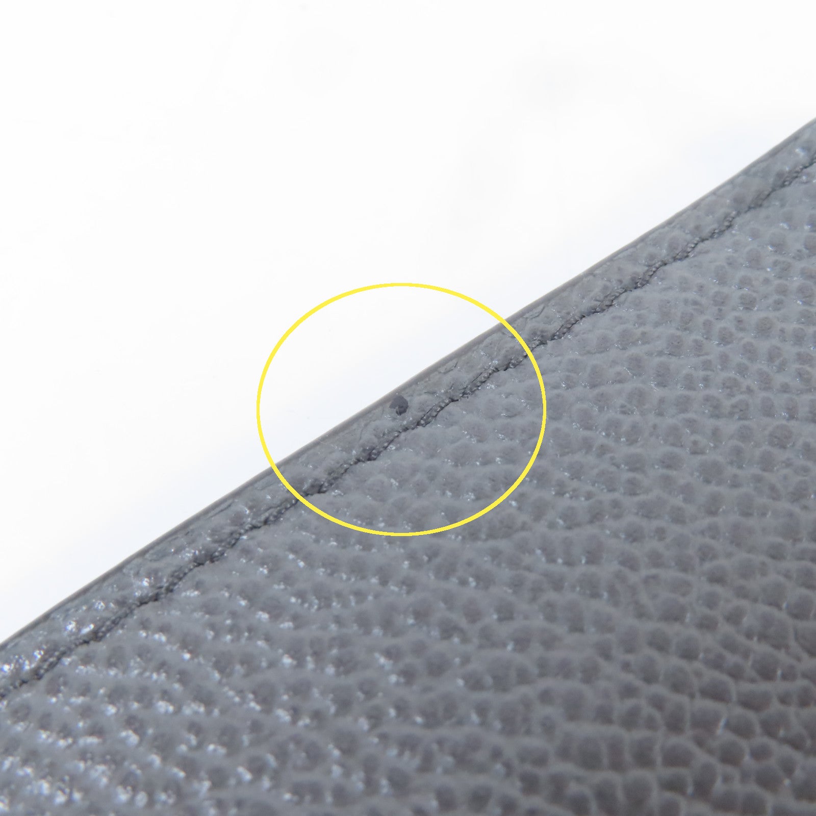 PRADA 牛皮皮革Card Case銀扣卡片套灰色