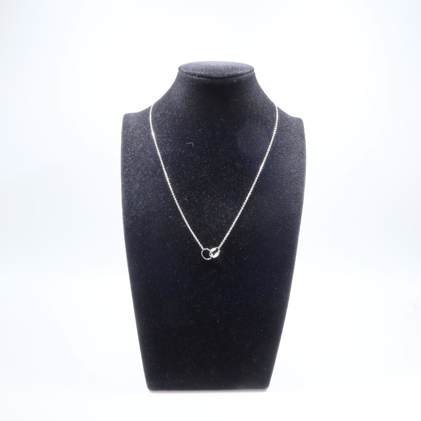 CARTIER 18K白金Love Necklace項鍊